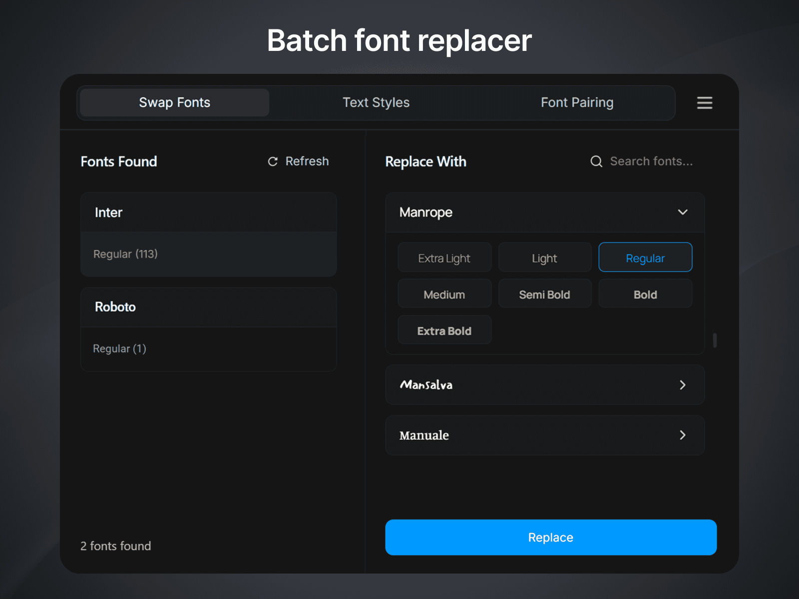 Thumbnail 2 for Fontwise, a Framer Marketplace plugin by Saeef.