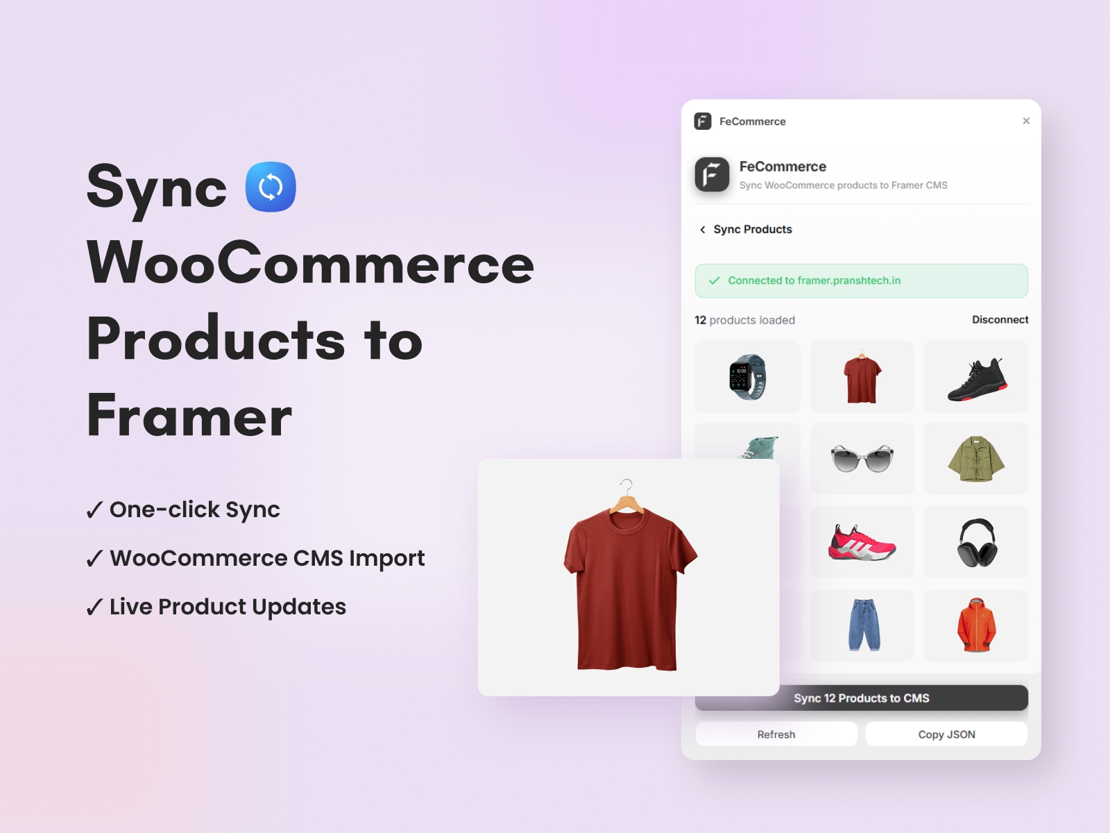 Thumbnail 2 for FeCommerce, a Framer Marketplace template by FeCommerce.