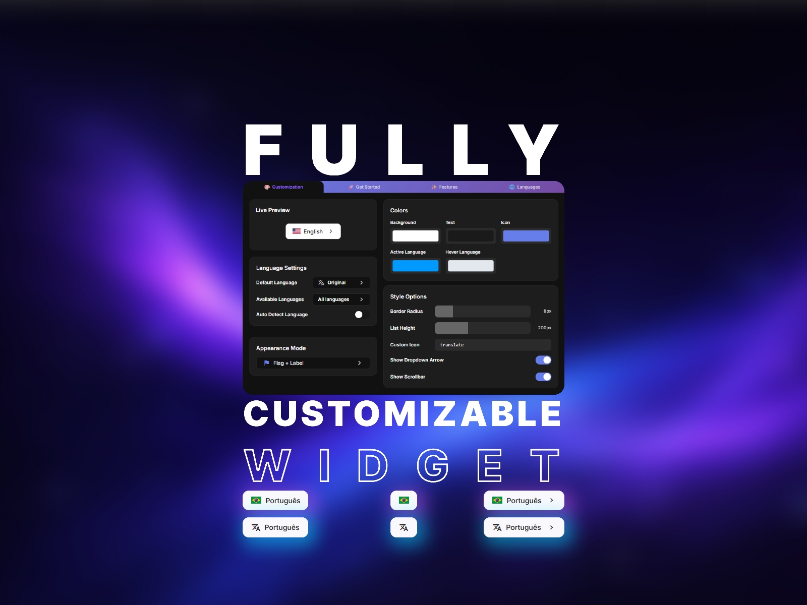 Screenshot 3 for Nebula Instant Translate, a Framer Marketplace plugin by Nebulapps.