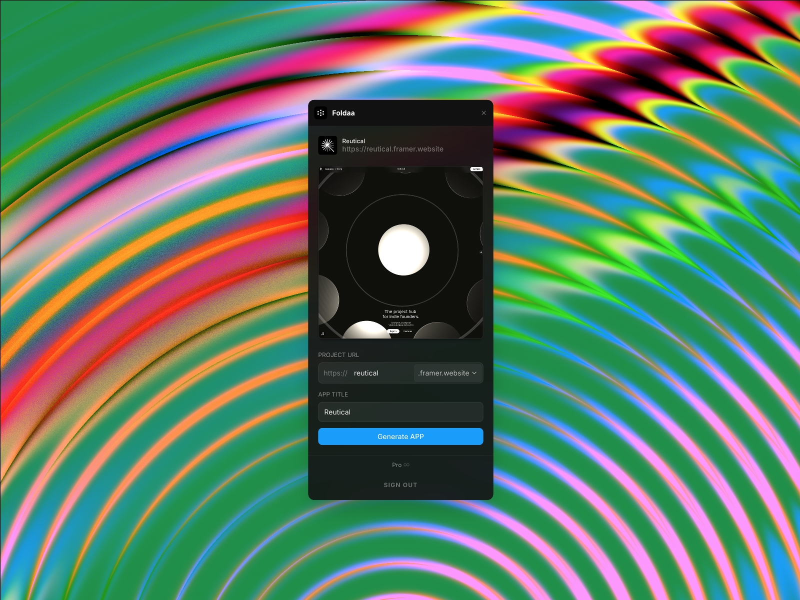 Screenshot 2 for Foldaa, a Framer Marketplace plugin by Jesus Amador.
