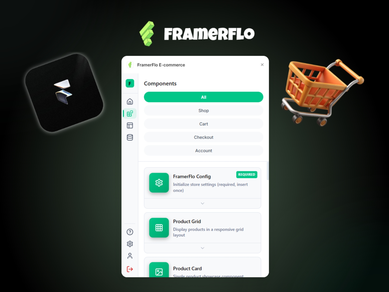 Thumbnail 1 for FramerFlo E-commerce, a Framer Marketplace template by FamerFlo.
