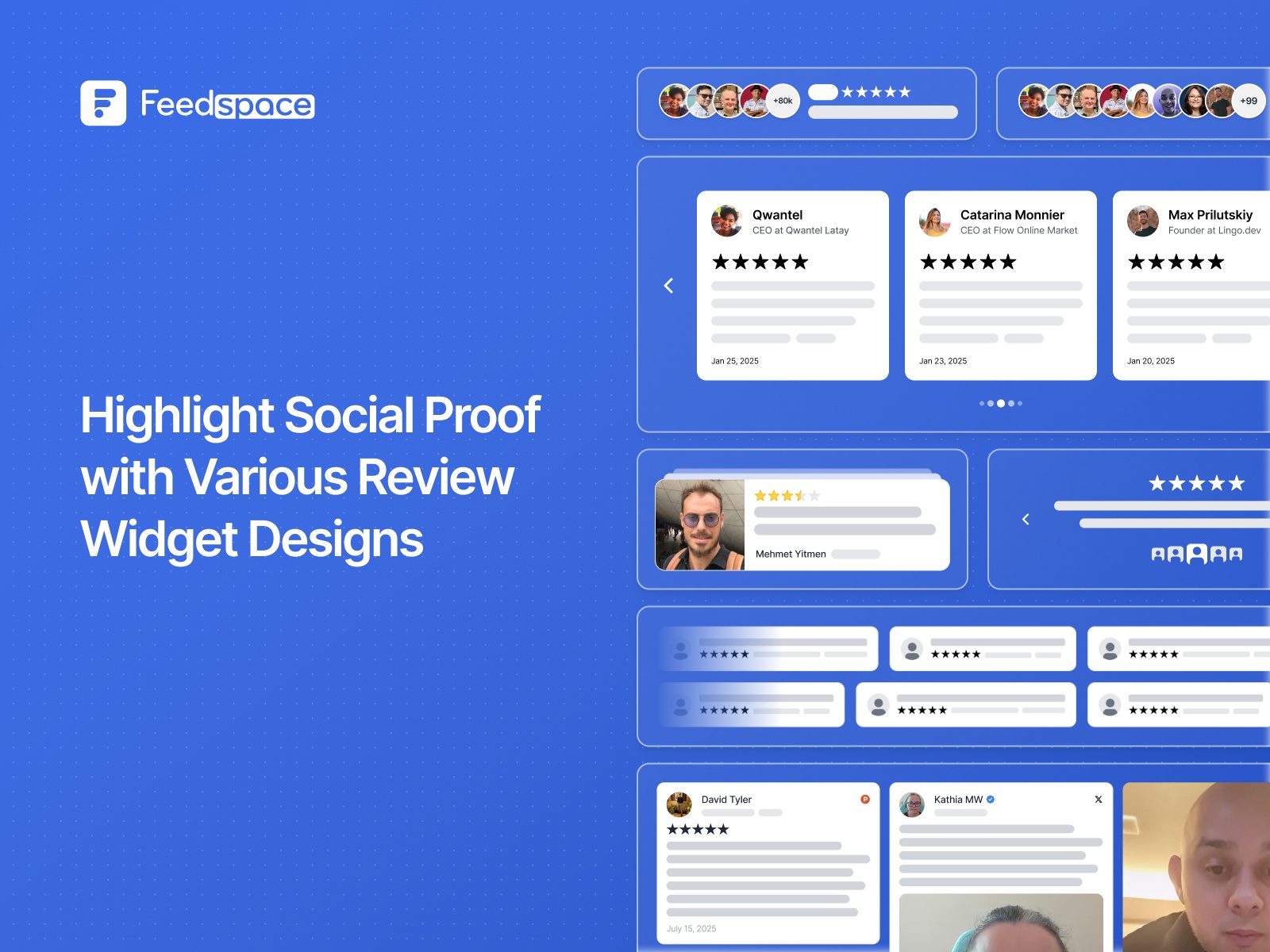 Thumbnail 2 for Feedspace Review Widgets, a Framer Marketplace template by Feedspace Dev.