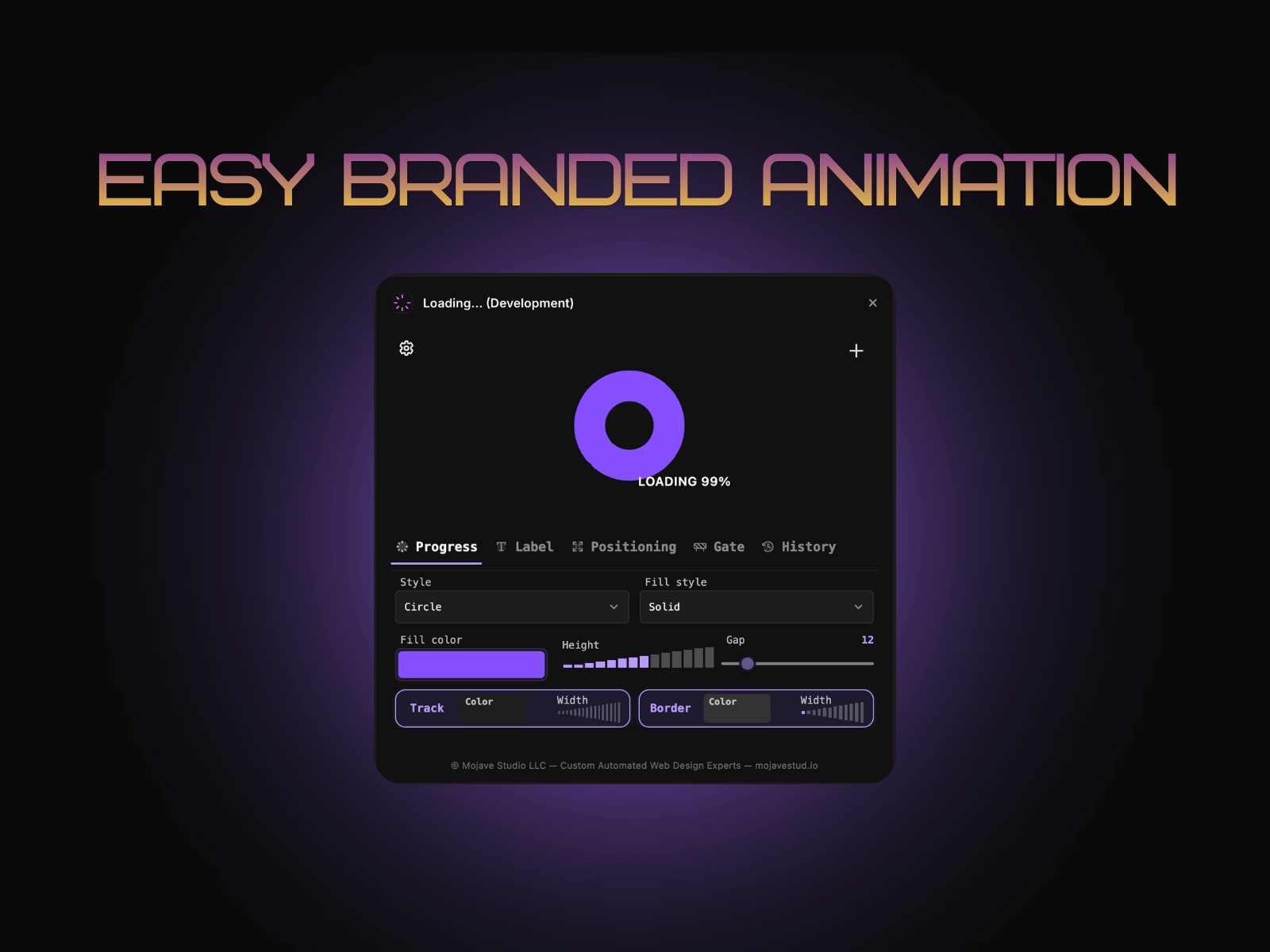 Screenshot 3 for Loading…, a Framer Marketplace plugin by Mojave Studio.