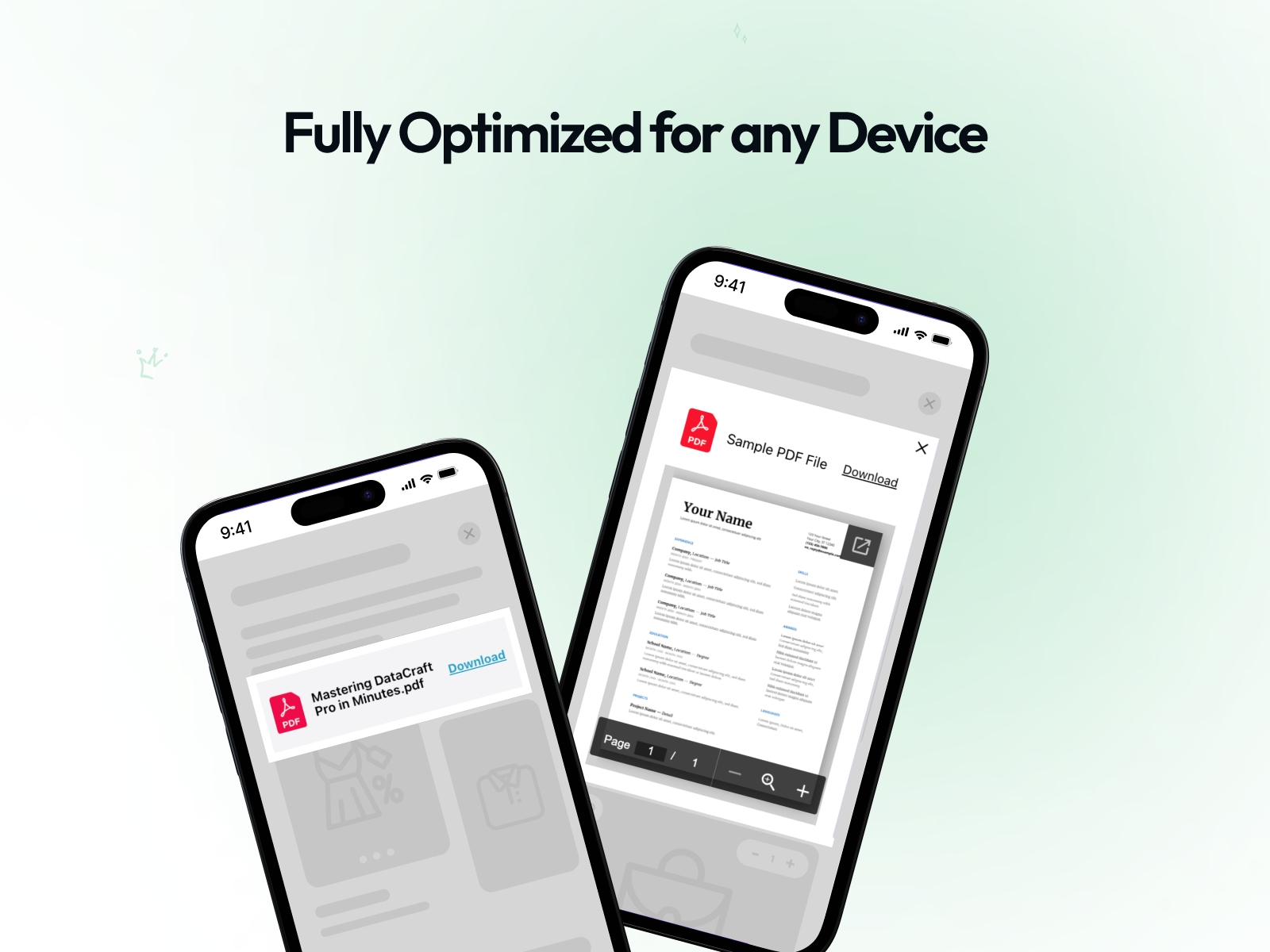 Screenshot 3 for PlumSpace: PDF Viewer, a Framer Marketplace plugin by PlumSpace.
