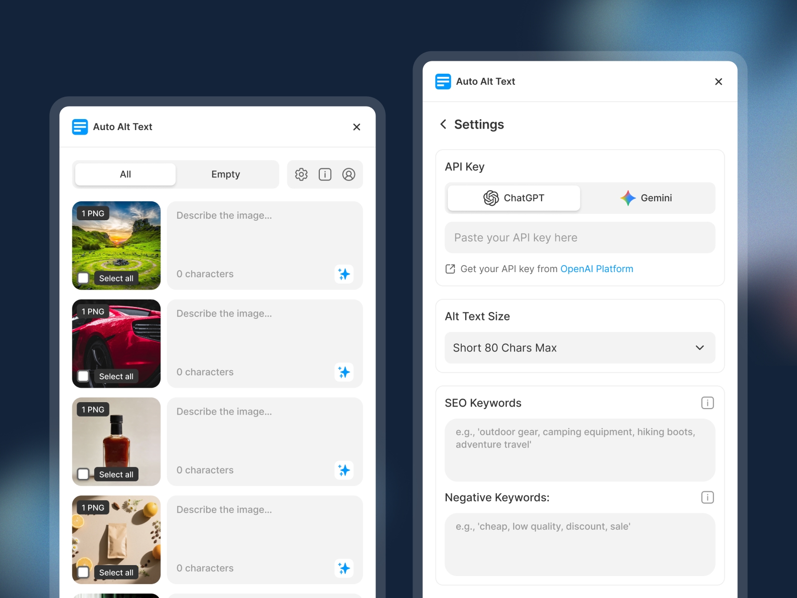 Thumbnail 2 for Auto Alt Text, a Framer Marketplace template by Framer Geeks.