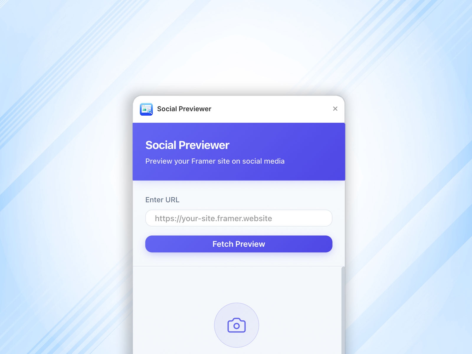Thumbnail 1 for Social Previewer, a Framer Marketplace template by Ekom O.