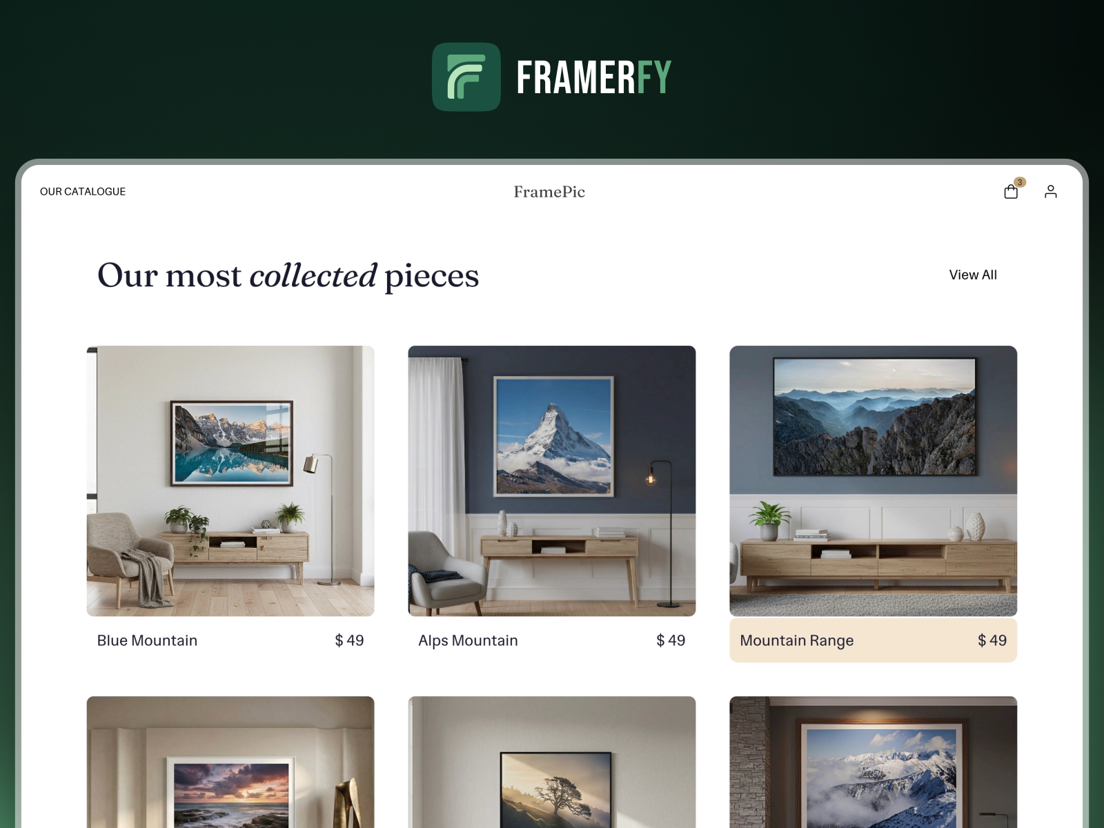 Thumbnail 1 for Framerfy, a Framer Marketplace template by Design MVP.