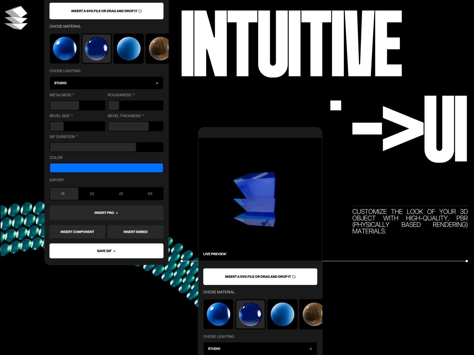 Screenshot 3 for VectorTo3D Pro, a Framer Marketplace plugin by Julio Aragoza.
