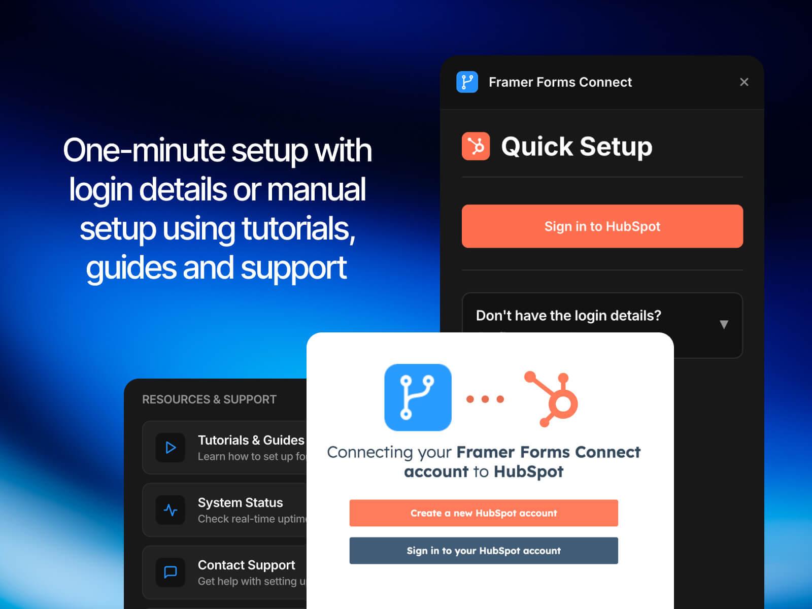 Screenshot 4 for Framer Forms Connect, a Framer Marketplace plugin by Roman Avshalumov.