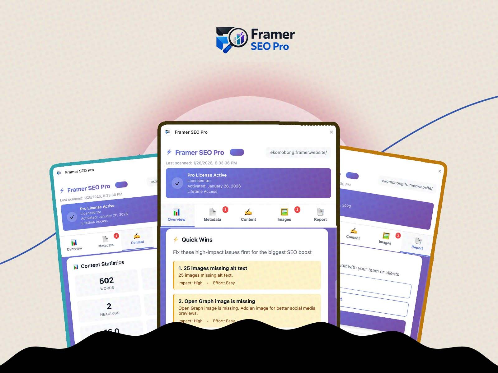 Thumbnail 1 for Framer SEO Pro, a Framer Marketplace template by Ekomobong Otu.