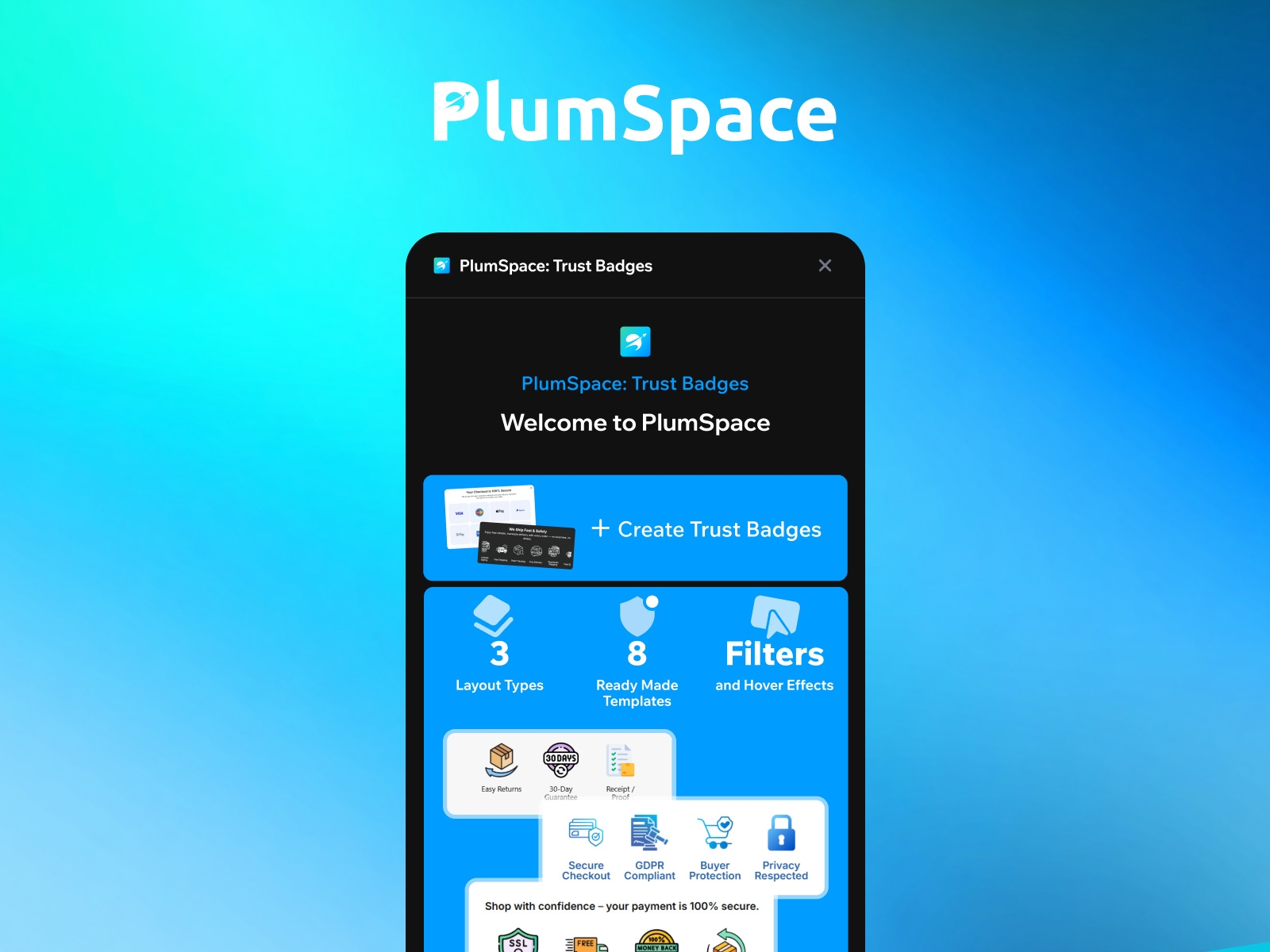 Thumbnail 1 for PlumSpace: Trust Badges, a Framer Marketplace plugin by PlumSpace.