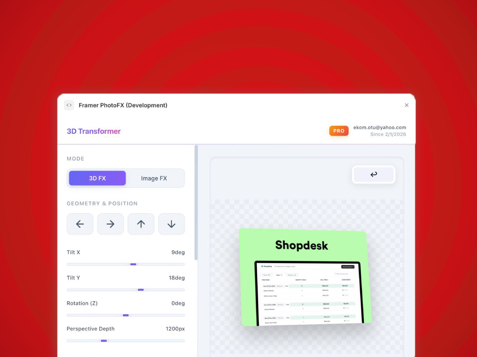 Thumbnail 1 for Framer PhotoFX, a Framer Marketplace plugin by Ekomobong Otu.