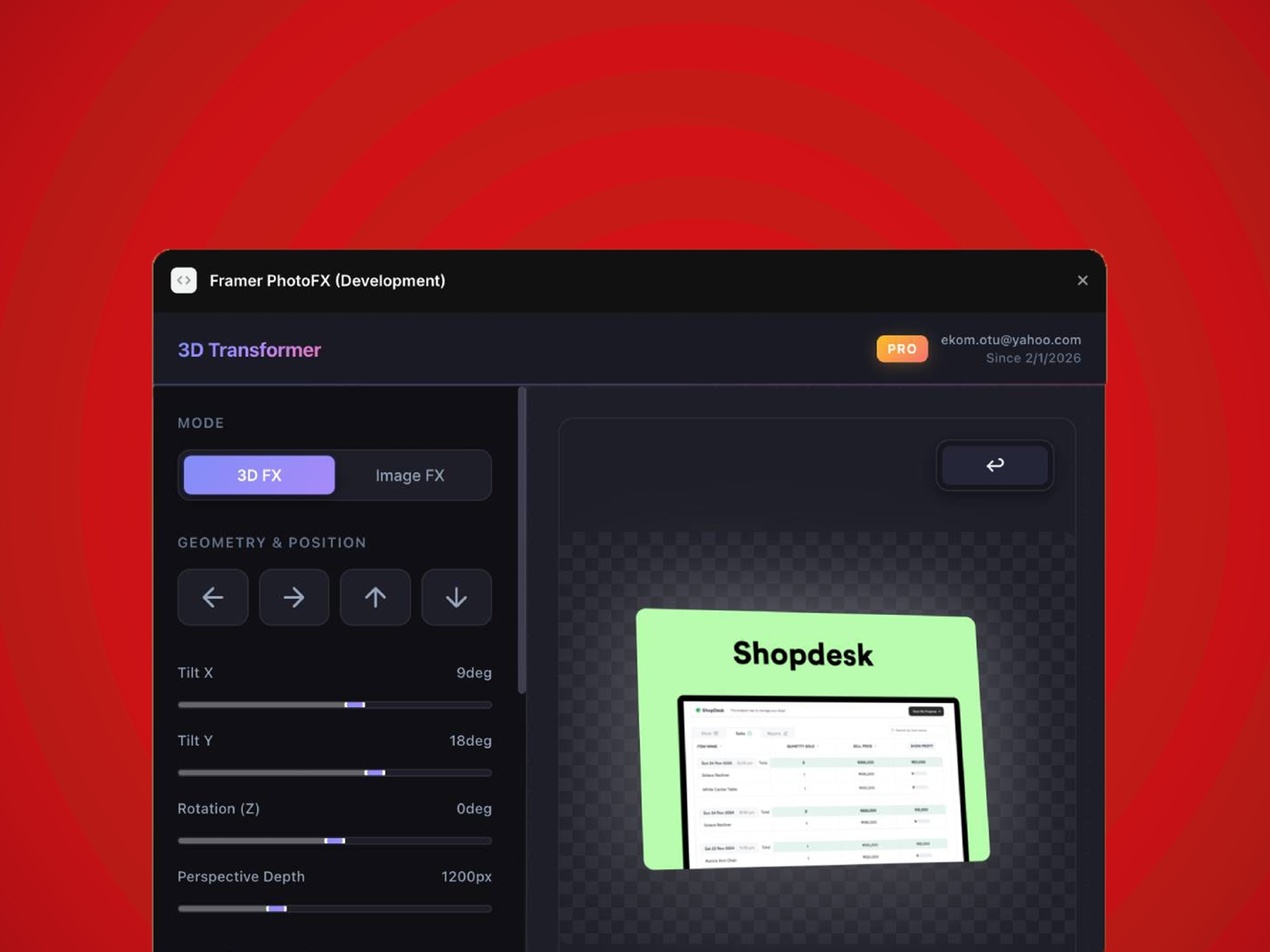 Thumbnail 2 for Framer PhotoFX, a Framer Marketplace plugin by Ekomobong Otu.