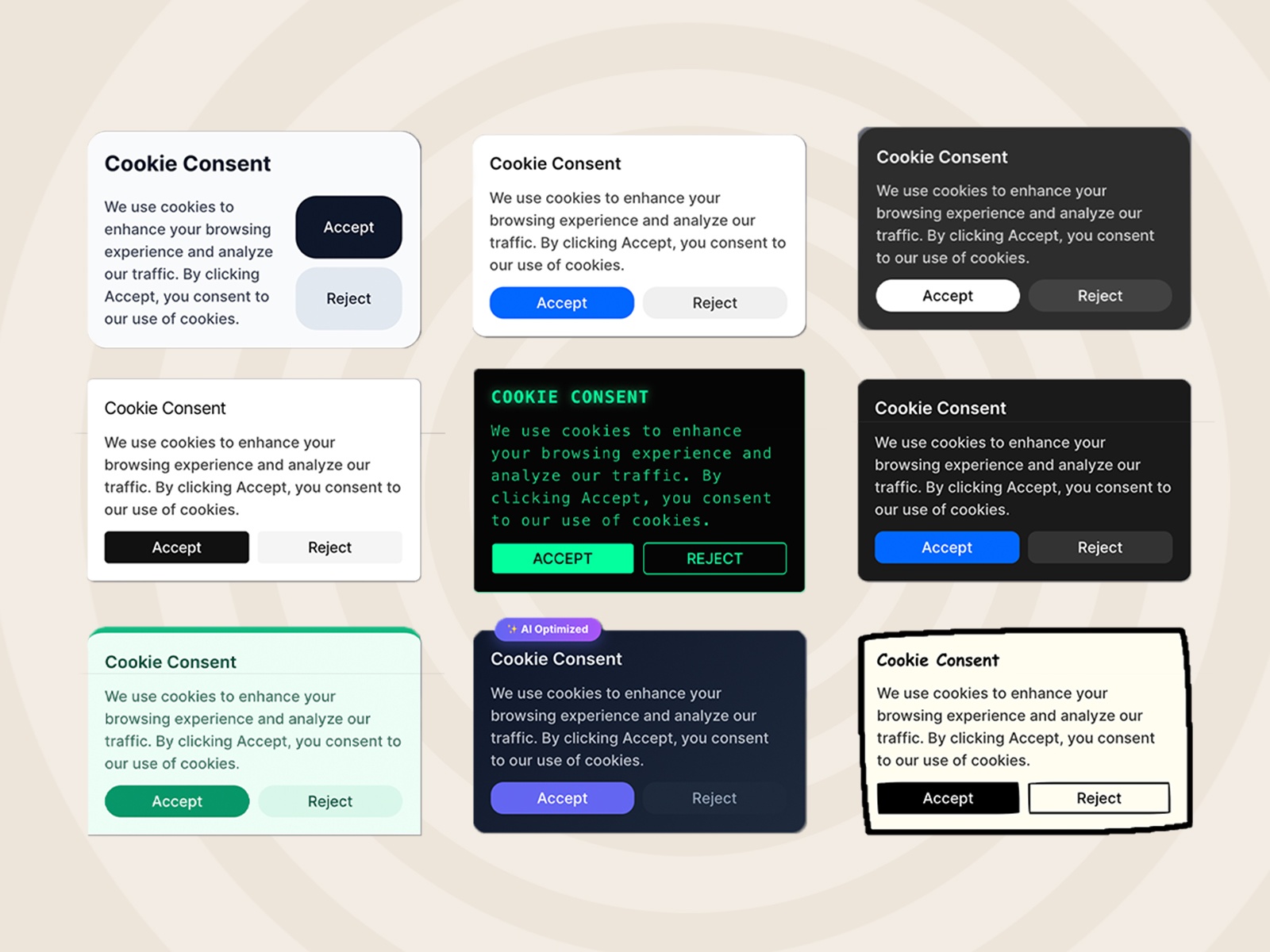Screenshot 2 for Cookie Consent, a Framer Marketplace plugin by Ekomobong Otu.