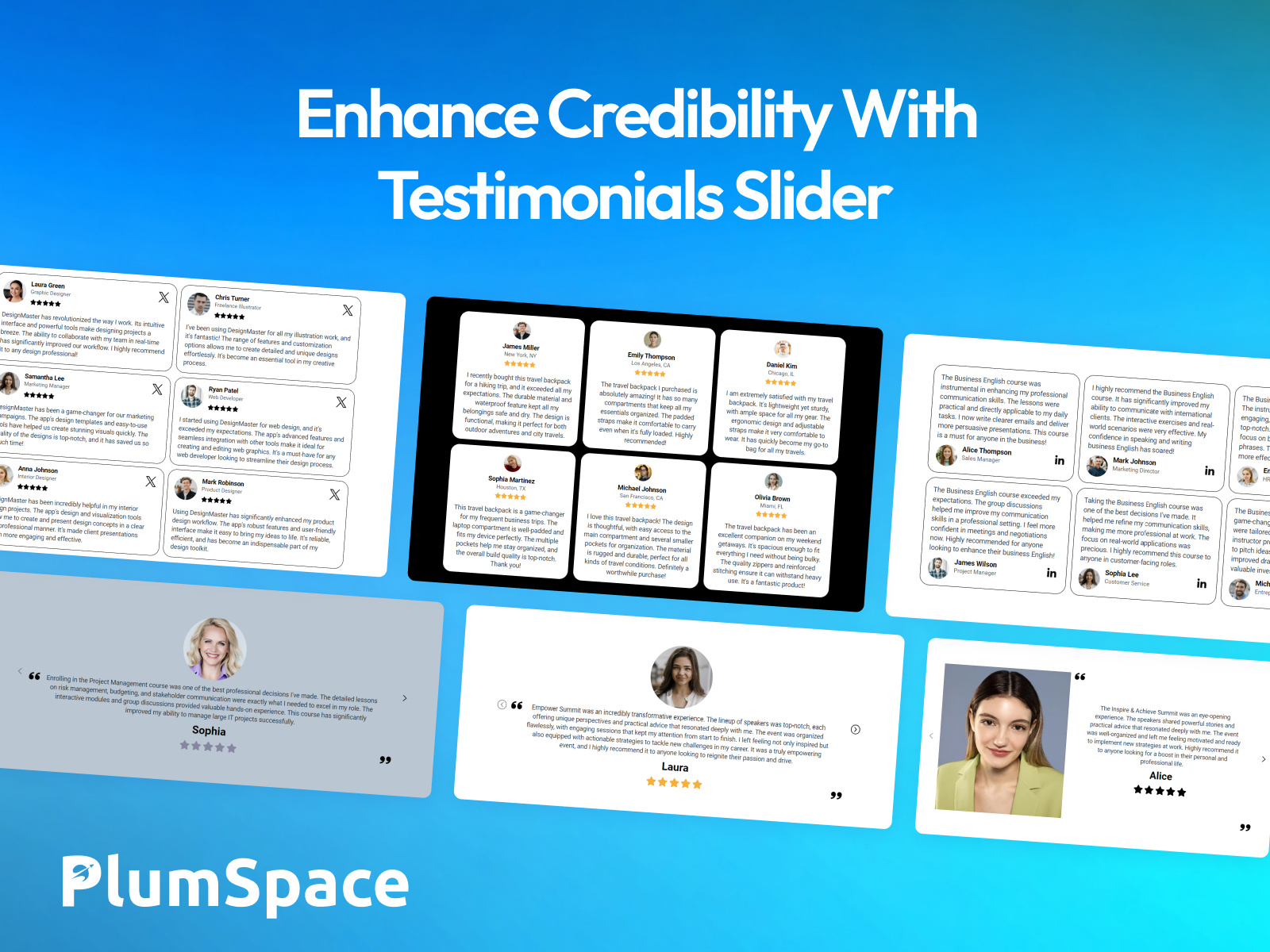 Screenshot 3 for PlumSpace: Customer Testimonials Slider, a Framer Marketplace plugin by PlumSpace.