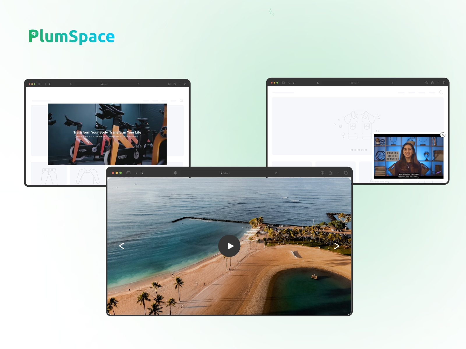 Thumbnail 1 for PlumSpace: Video Banner & Video Slider, a Framer Marketplace plugin by PlumSpace.
