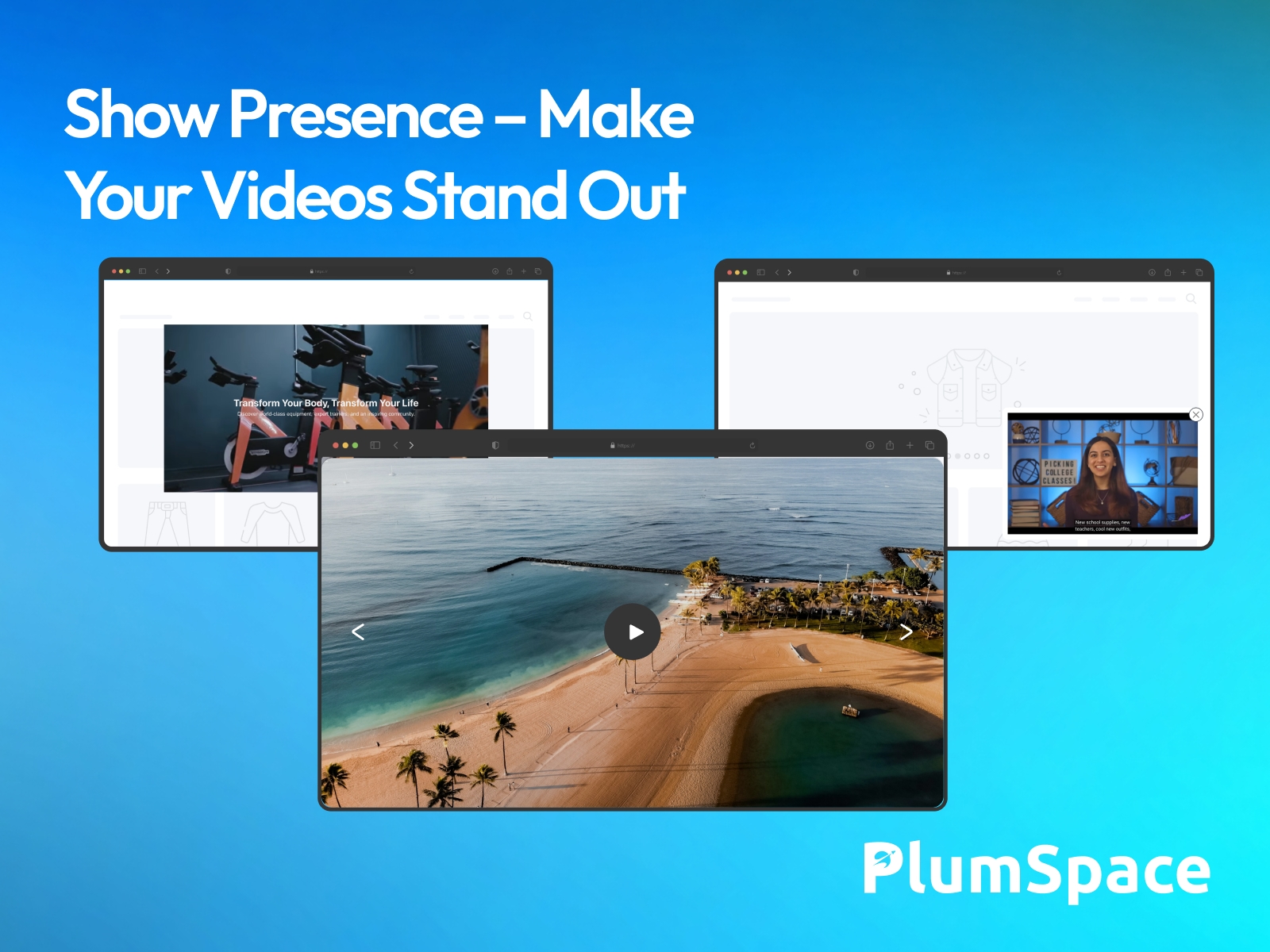 Screenshot 3 for PlumSpace: Video Banner & Video Slider, a Framer Marketplace plugin by PlumSpace.