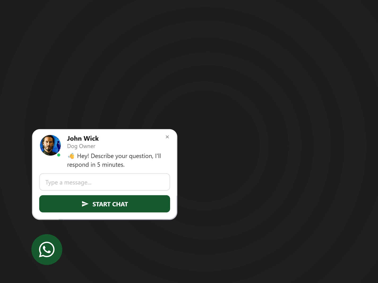 Thumbnail 1 for WhatsApp Chat Button, a Framer Marketplace plugin by Ekomobong Otu.