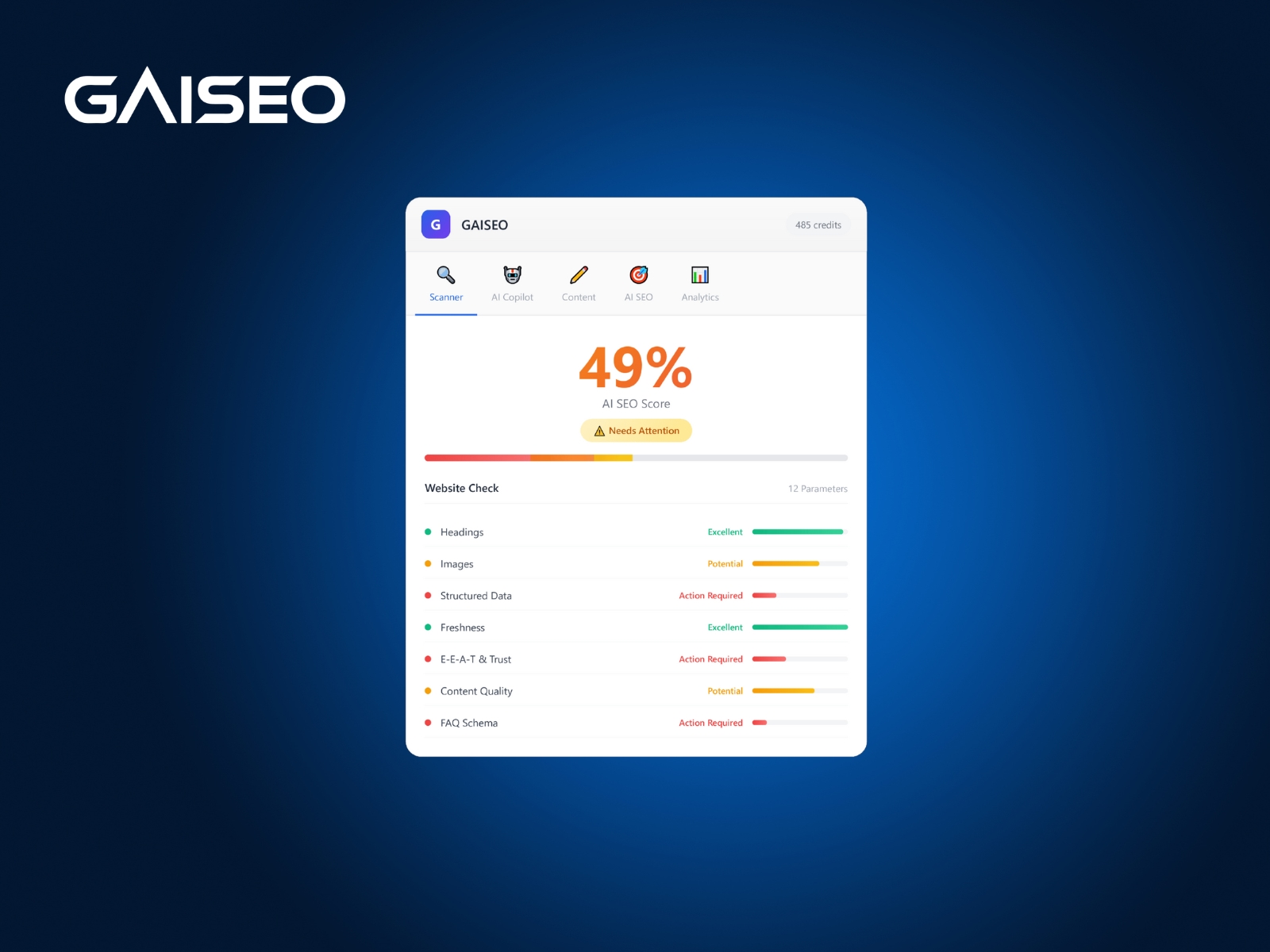 Thumbnail 1 for GAISEO - AI SEO Optimizer, a Framer Marketplace template by Cosima Vogel.