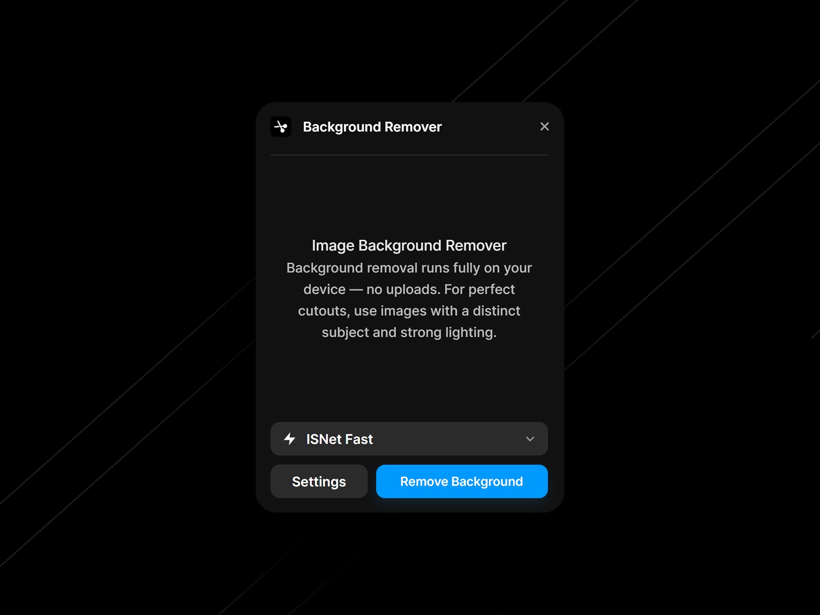 Screenshot 2 for Background Remover, a Framer Marketplace plugin by Zain Malik.