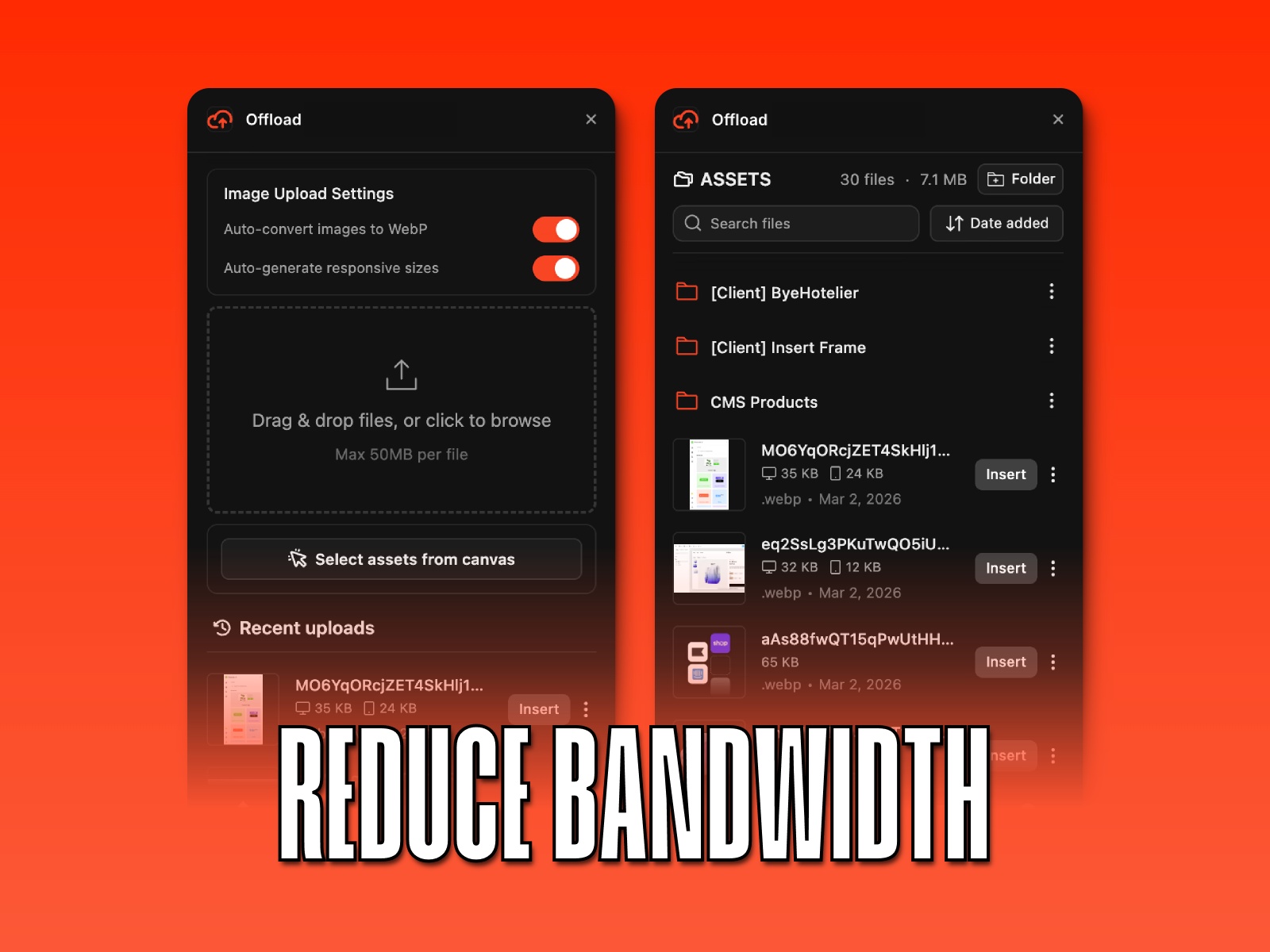 Thumbnail 2 for Offload, a Framer Marketplace template by David McBacon.