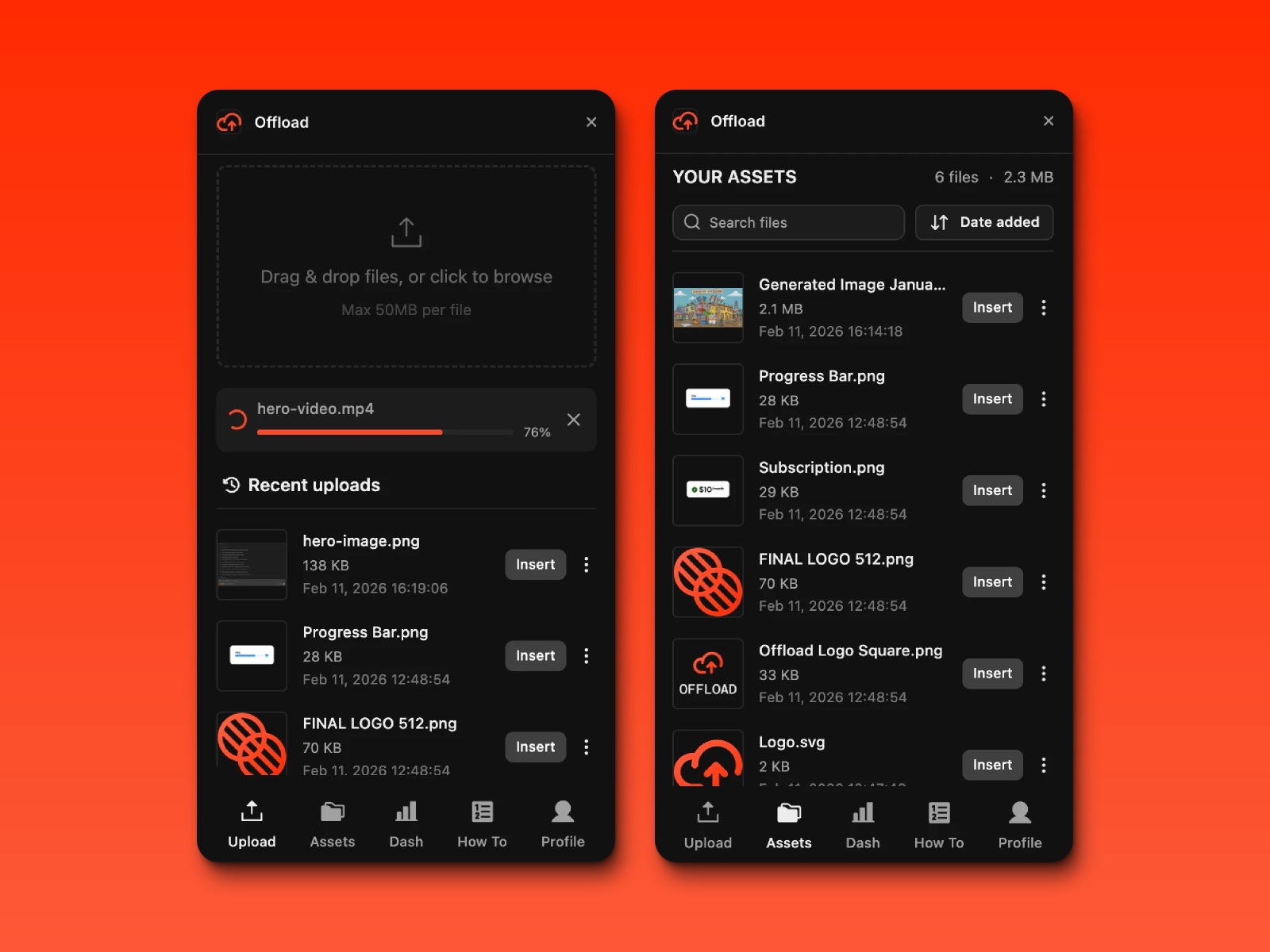 Thumbnail 2 for Offload, a Framer Marketplace template by David McBacon.
