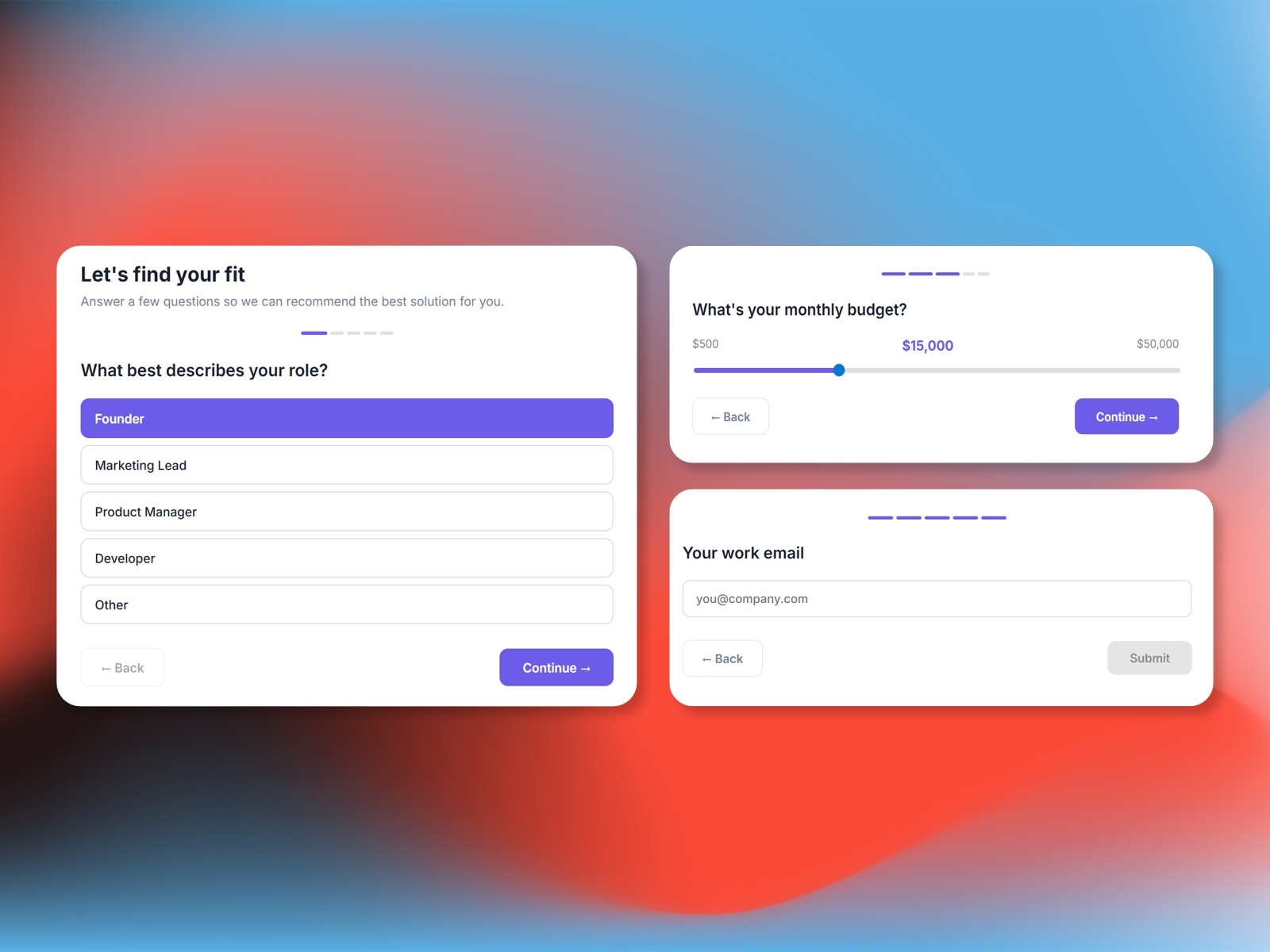 Screenshot 1 for Lead Form, a Framer Marketplace plugin by CodePerfect.
