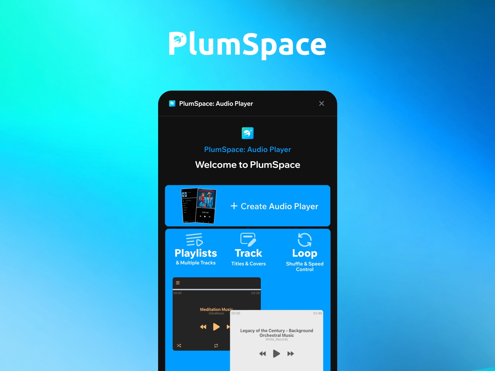 Thumbnail 1 for PlumSpace: Audio Player, a Framer Marketplace plugin by PlumSpace.