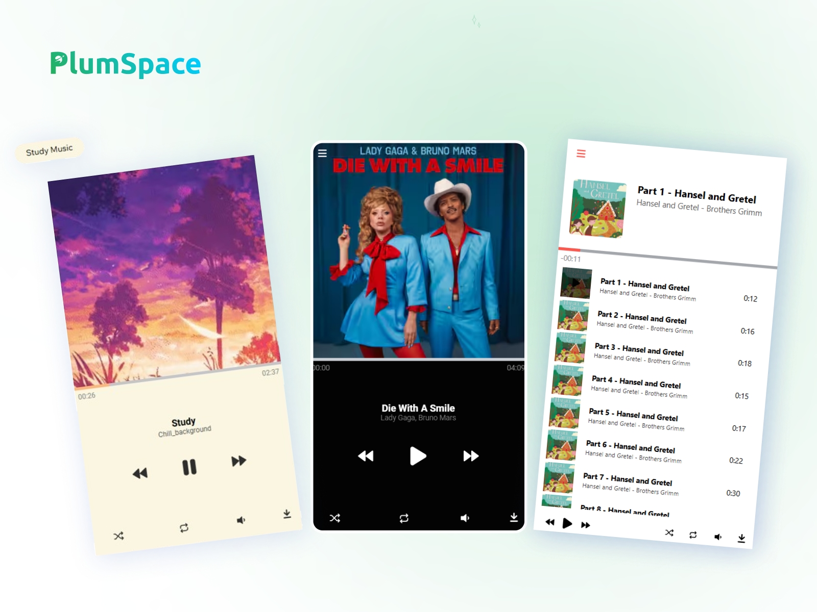Screenshot 1 for PlumSpace: Audio Player, a Framer Marketplace plugin by PlumSpace.