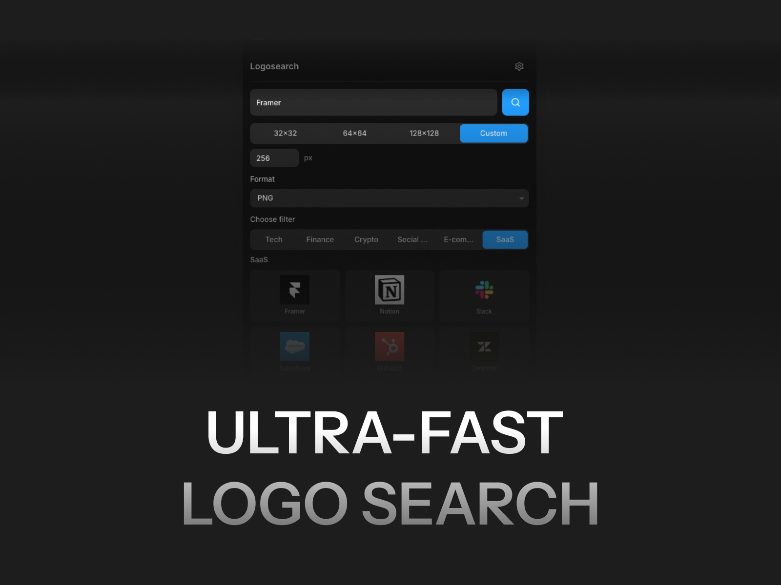 Screenshot 2 for Logosearch, a Framer Marketplace plugin by Chris Lacorte.