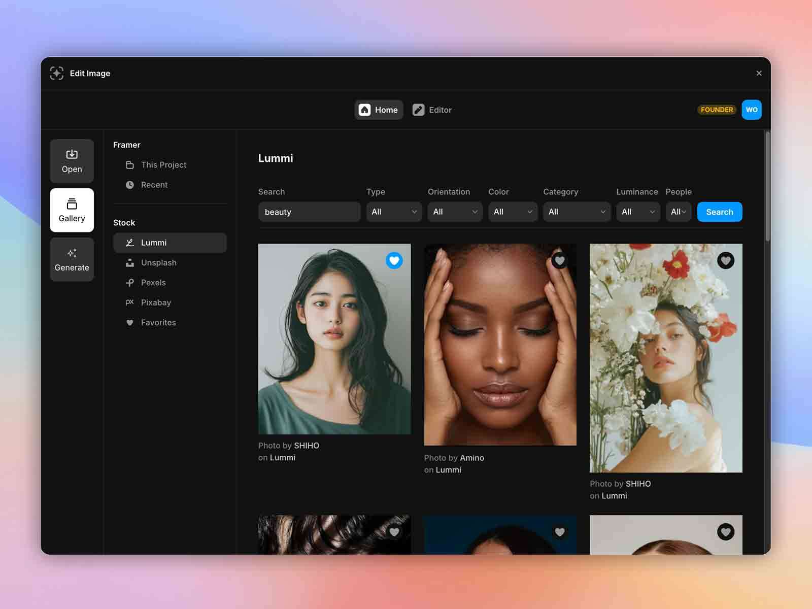 Screenshot 1 for Edit Image, a Framer Marketplace plugin by Fehmi Özüseven.
