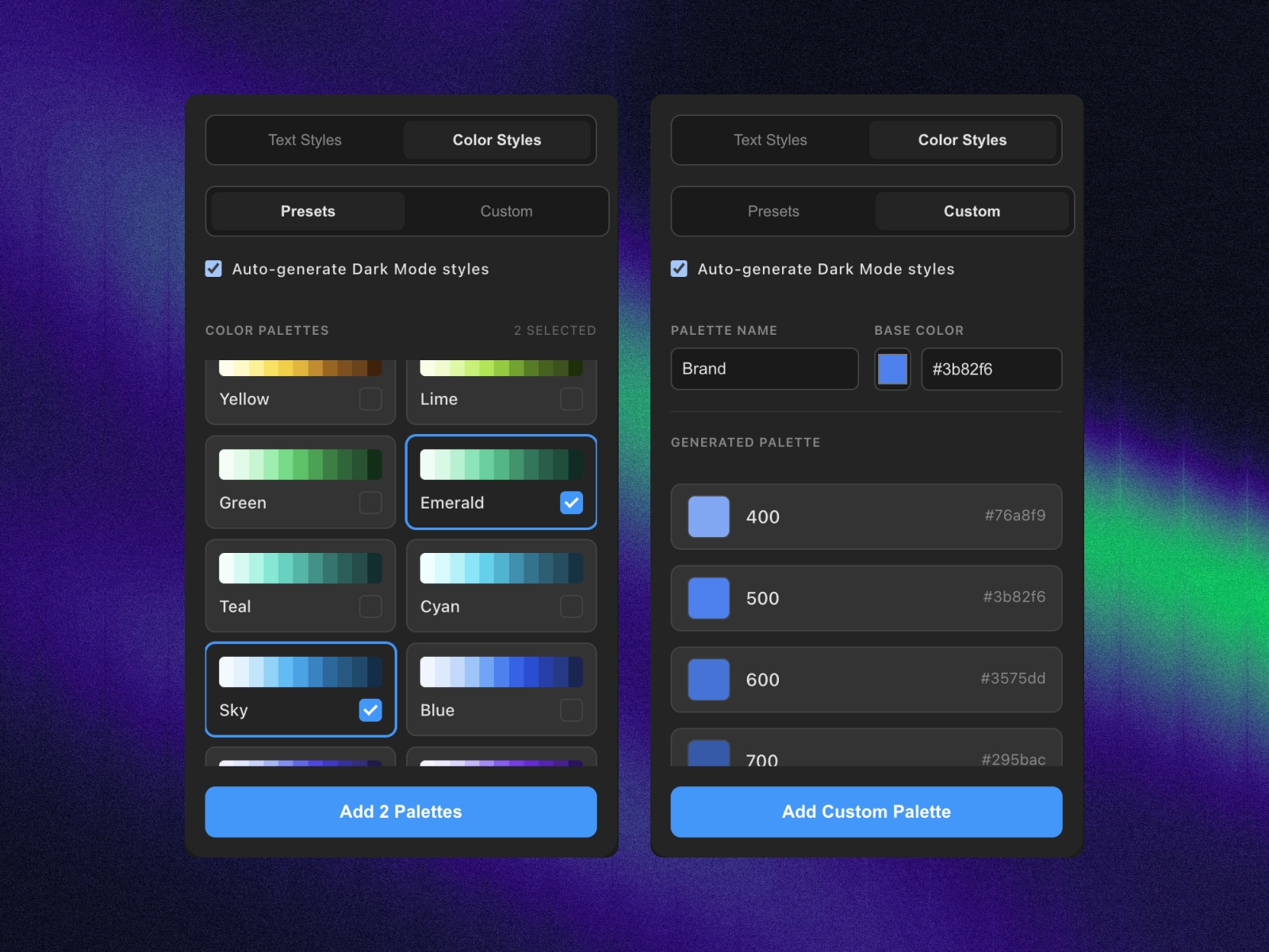 Screenshot 2 for Complete Text and Color Styler, a Framer Marketplace plugin by Randy Varianda.