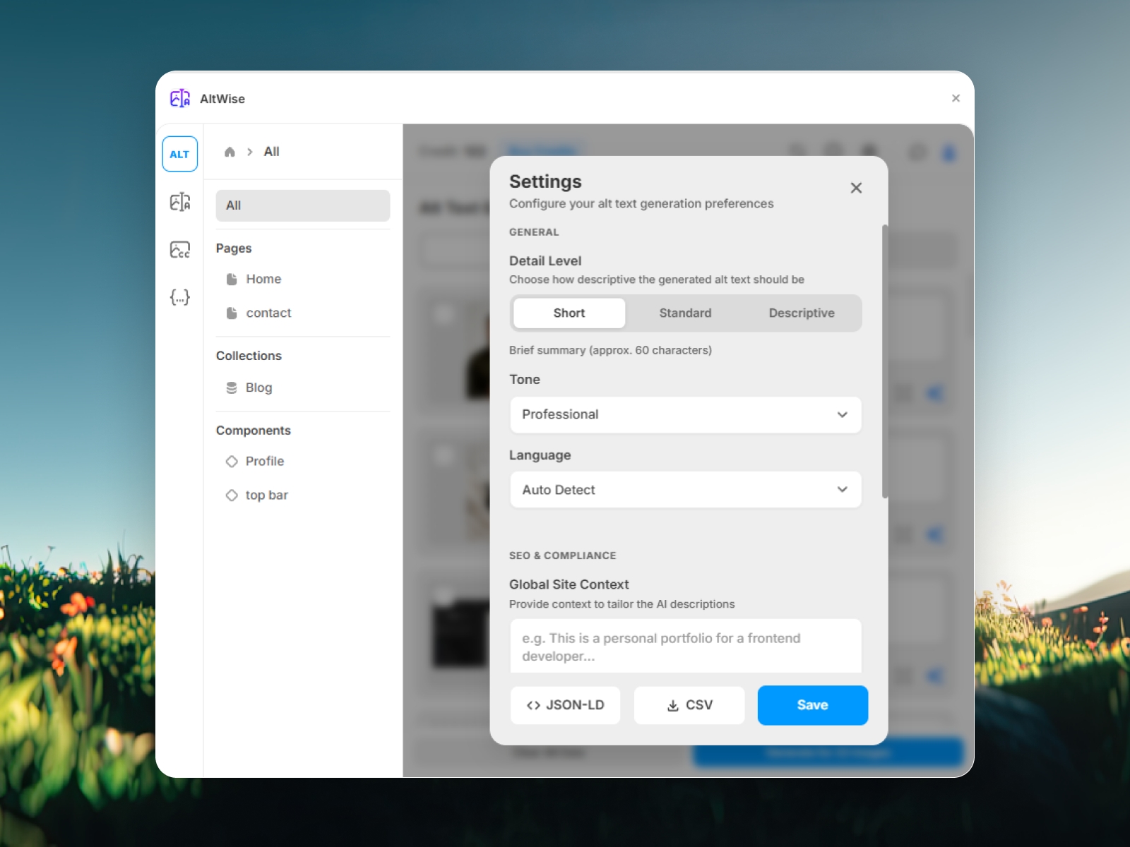 Screenshot 4 for AltWise, a Framer Marketplace plugin by yagnesh pipariya.