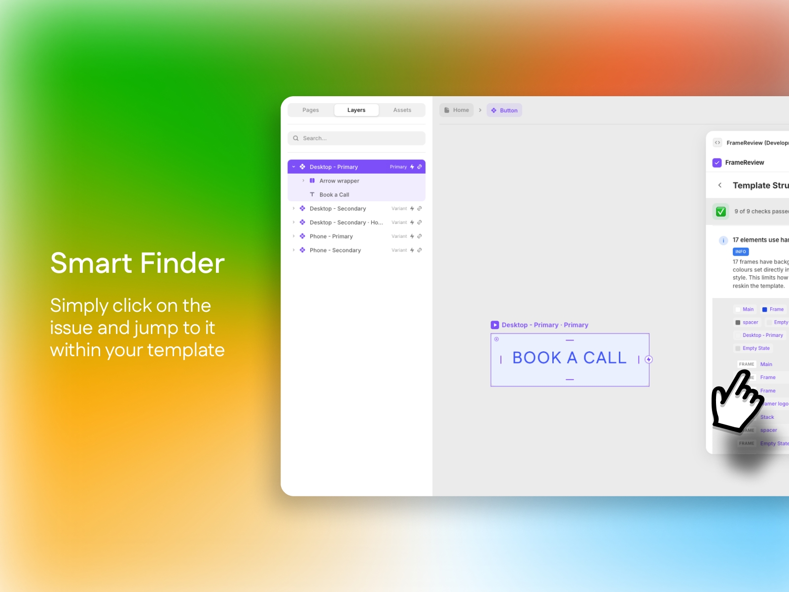 Screenshot 3 for FrameReview, a Framer Marketplace plugin by 8ighty8.studio.