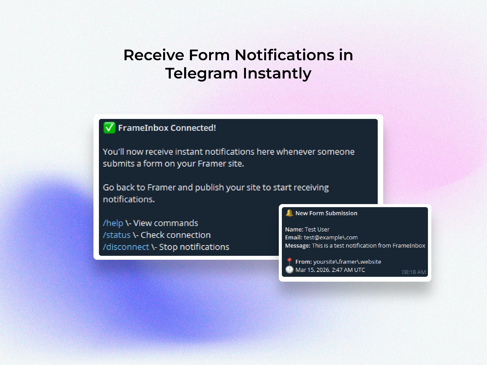 Screenshot 2 for FrameInbox, a Framer Marketplace plugin by Soubhagya Sahu.