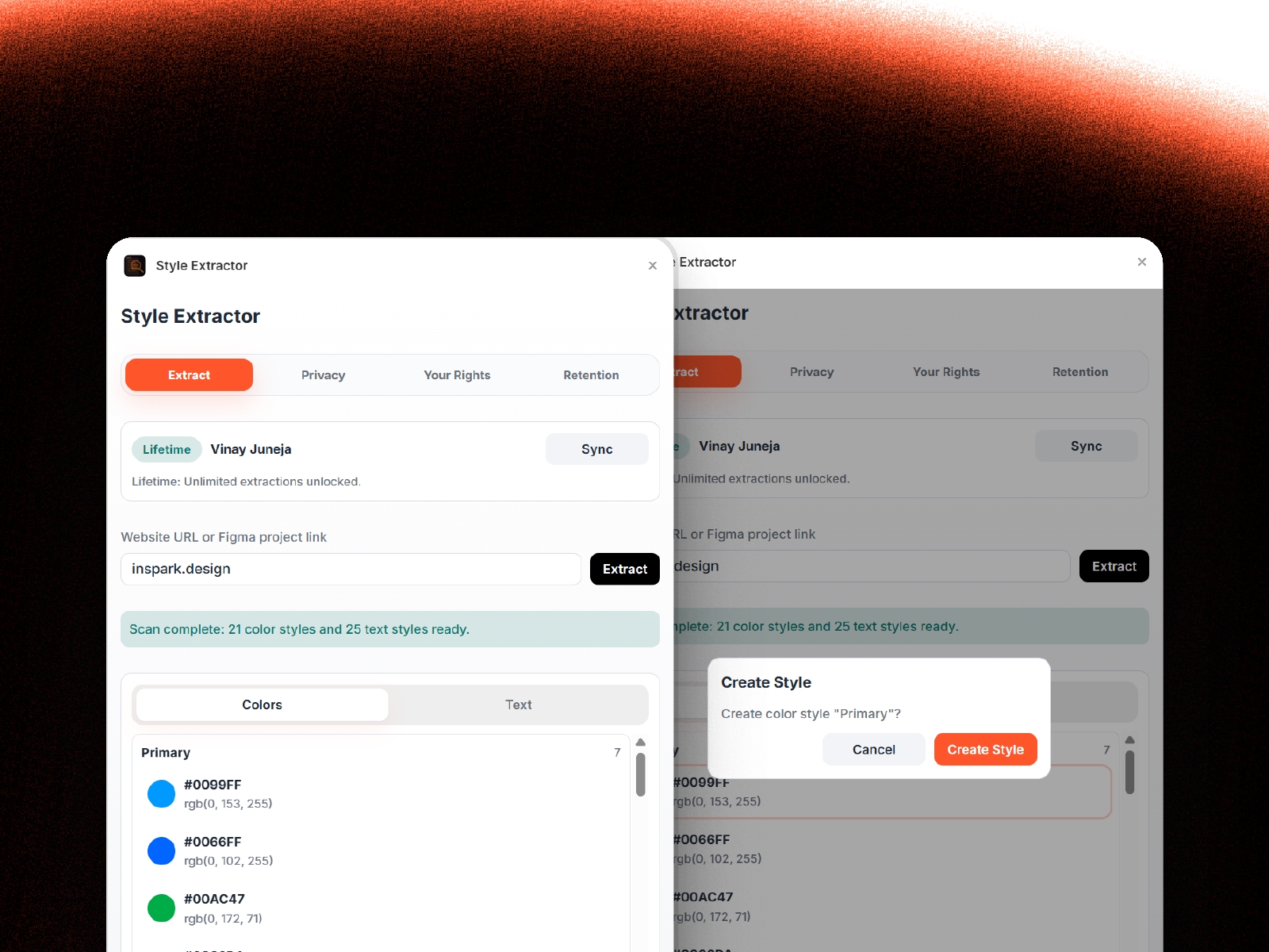 Thumbnail 2 for Style Extractor, a Framer Marketplace template by Vinay Juneja.