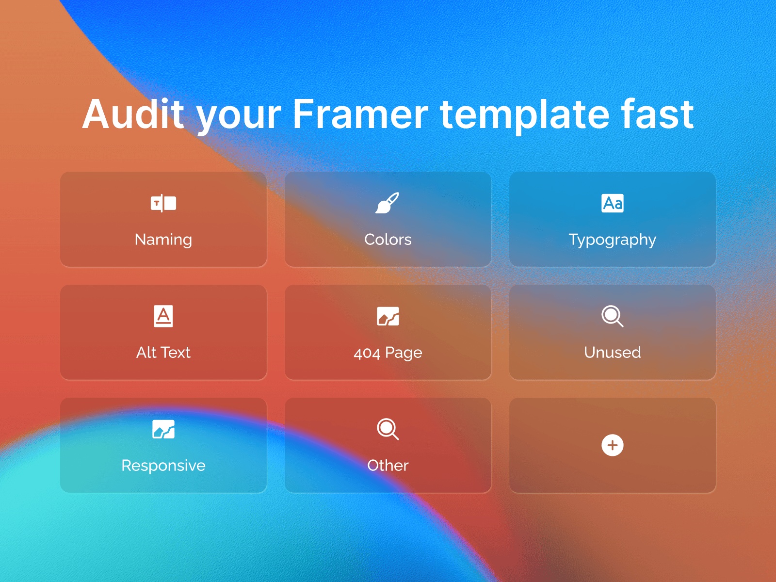 Screenshot 2 for Auditor, a Framer Marketplace plugin by Shaigexp.
