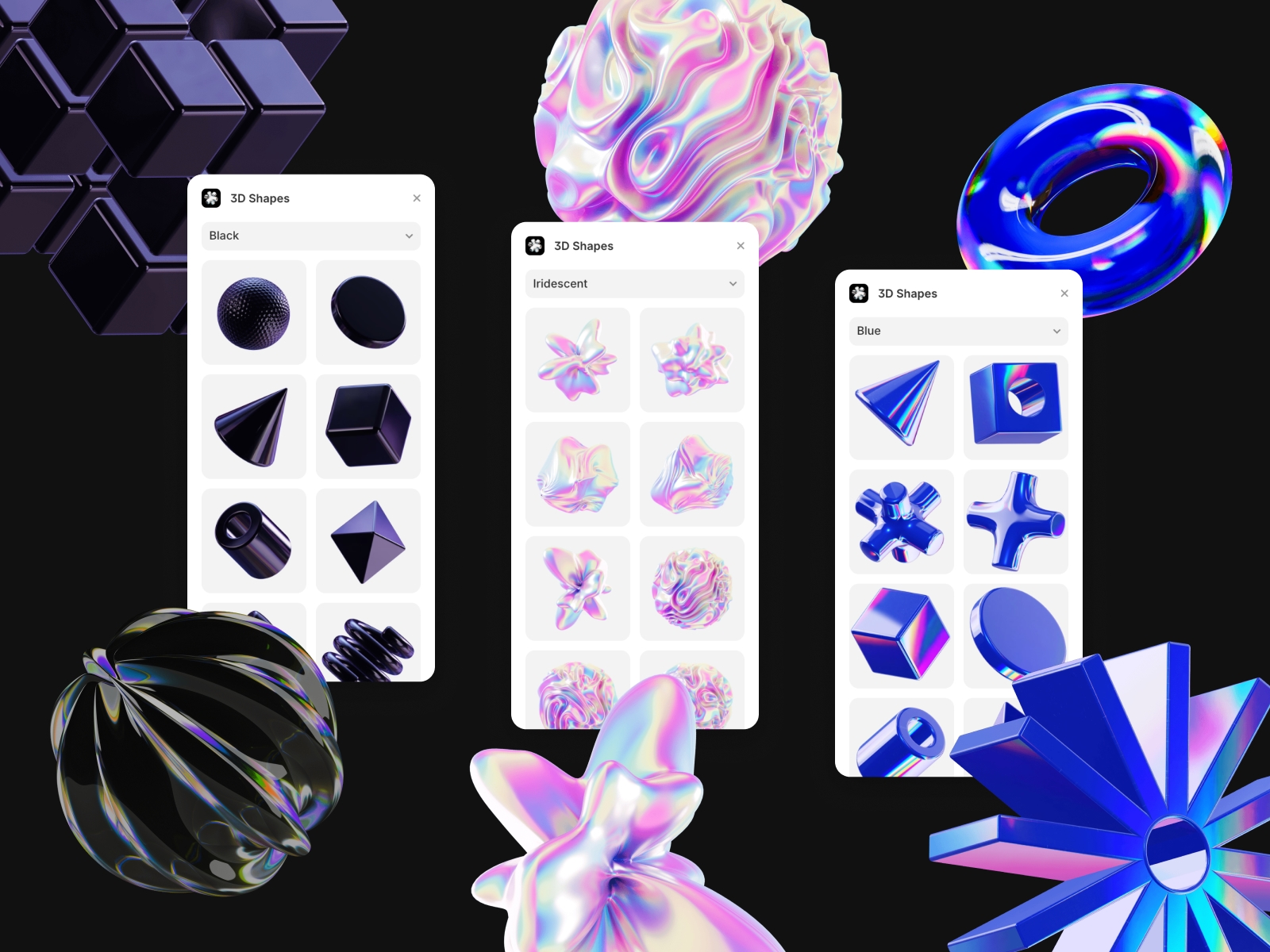 Thumbnail 2 for 3D Shapes, a Framer Marketplace template by Isaac Roberts.