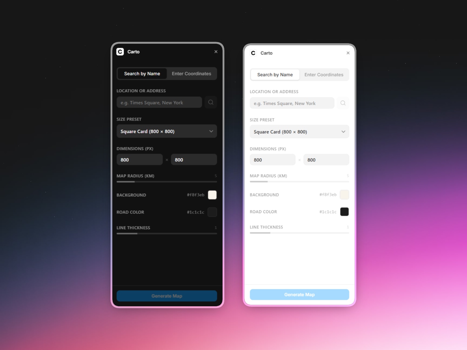 Screenshot 3 for Carto, a Framer Marketplace plugin by Moksh Singh Dangi.