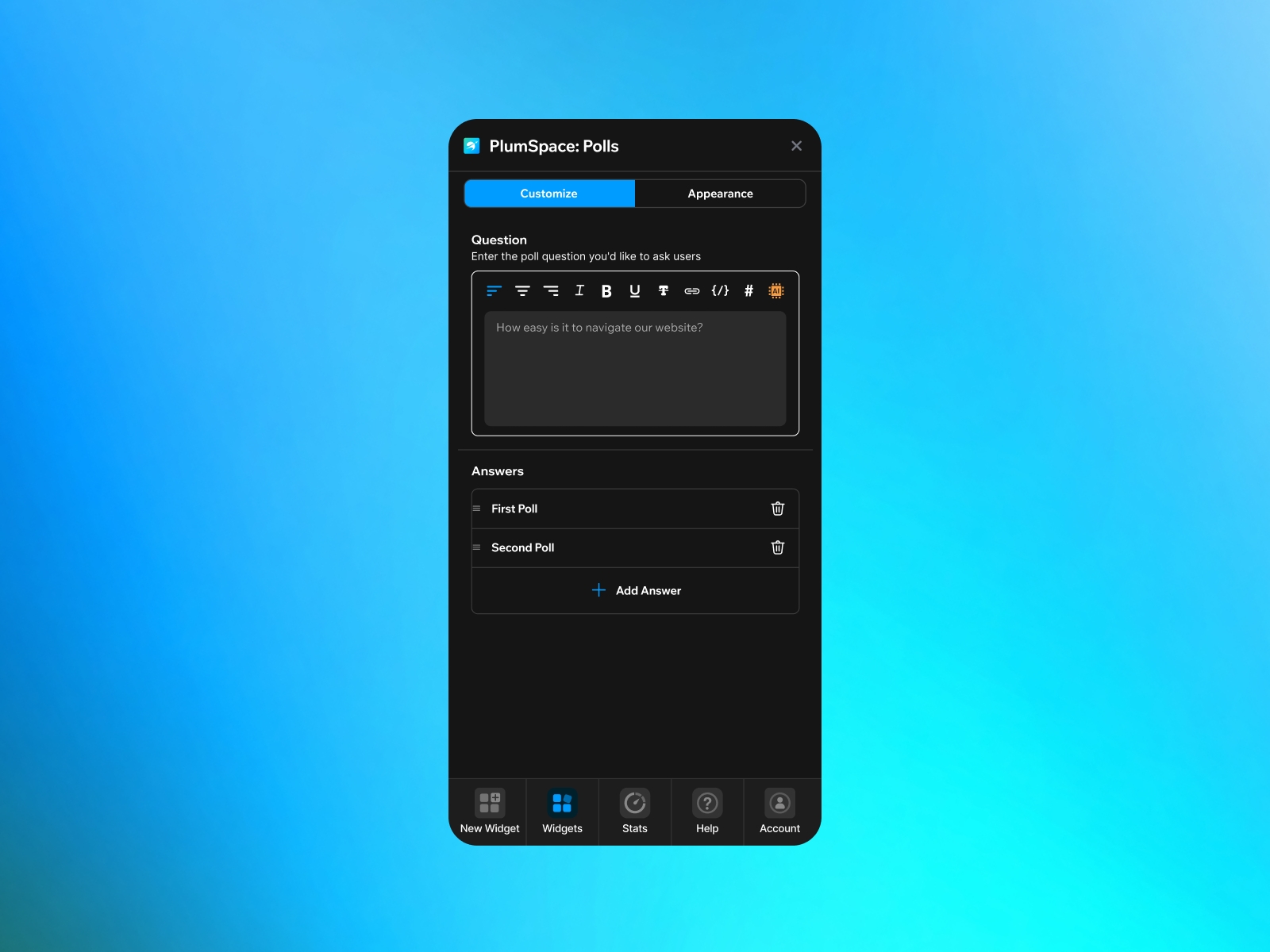 Thumbnail 2 for PlumSpace: Polls, a Framer Marketplace plugin by PlumSpace.