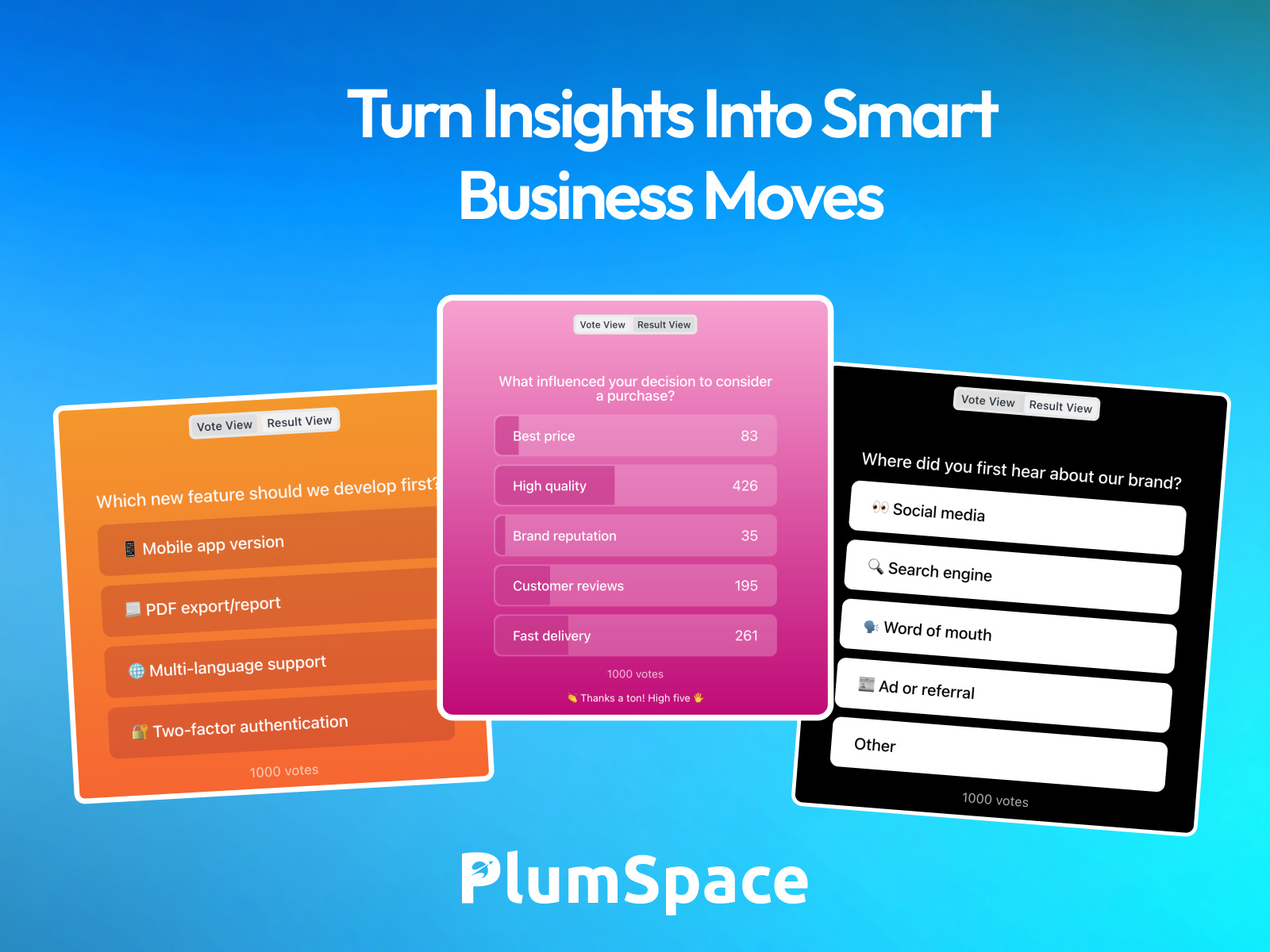 PlumSpace: Polls