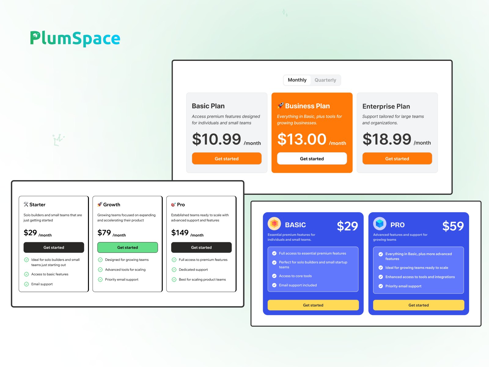 Screenshot 1 for PlumSpace: Price Table, a Framer Marketplace plugin by PlumSpace.