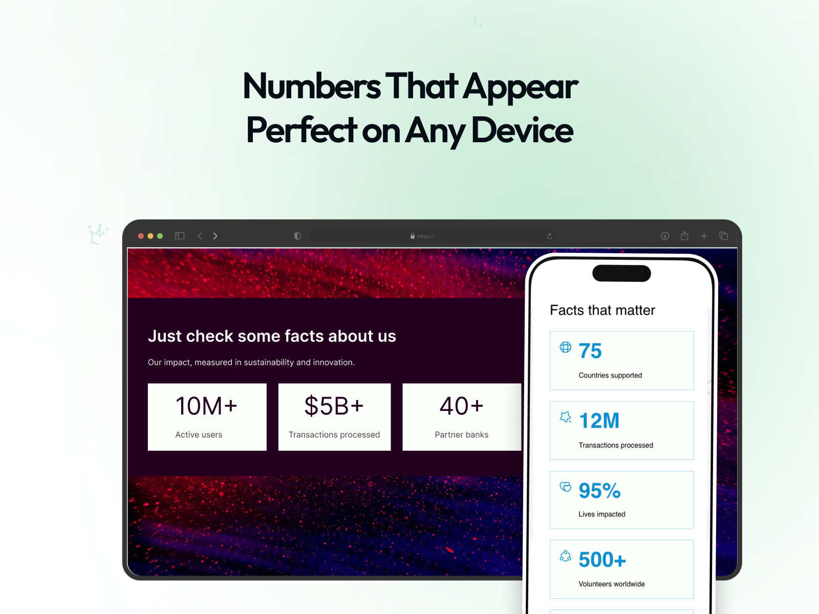 Screenshot 3 for PlumSpace: Number Counter, a Framer Marketplace plugin by PlumSpace.