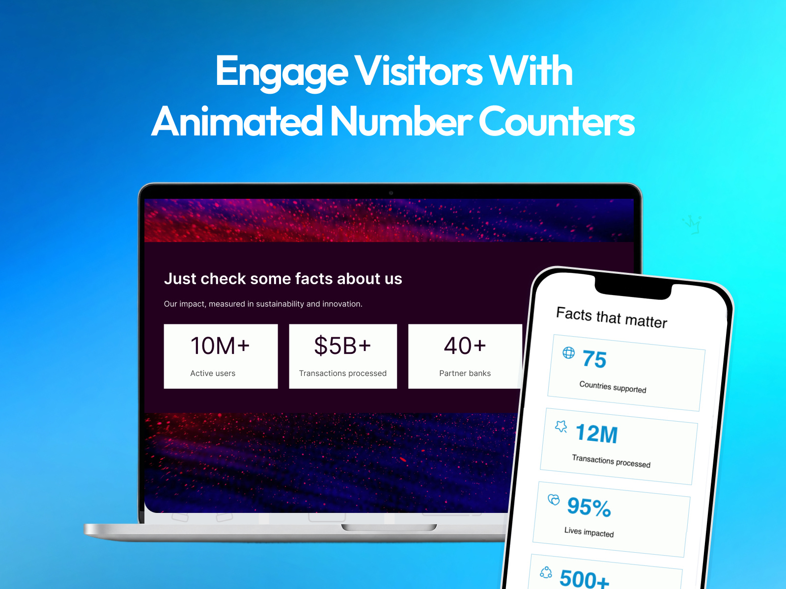 Screenshot 4 for PlumSpace: Number Counter, a Framer Marketplace plugin by PlumSpace.