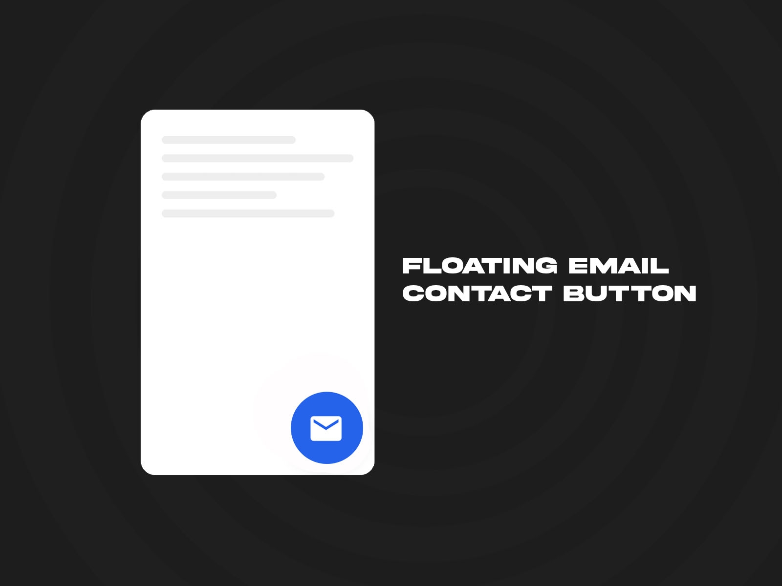 Thumbnail 2 for Floating Email Contact Button, a Framer Marketplace plugin by Ekomobong Otu.