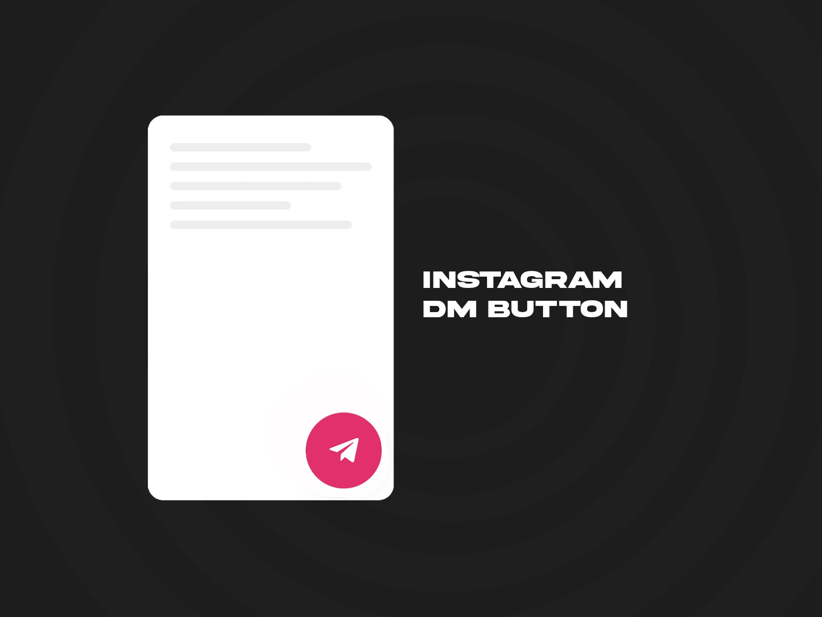 Thumbnail 2 for Instagram DM Button, a Framer Marketplace plugin by Ekomobong Otu.