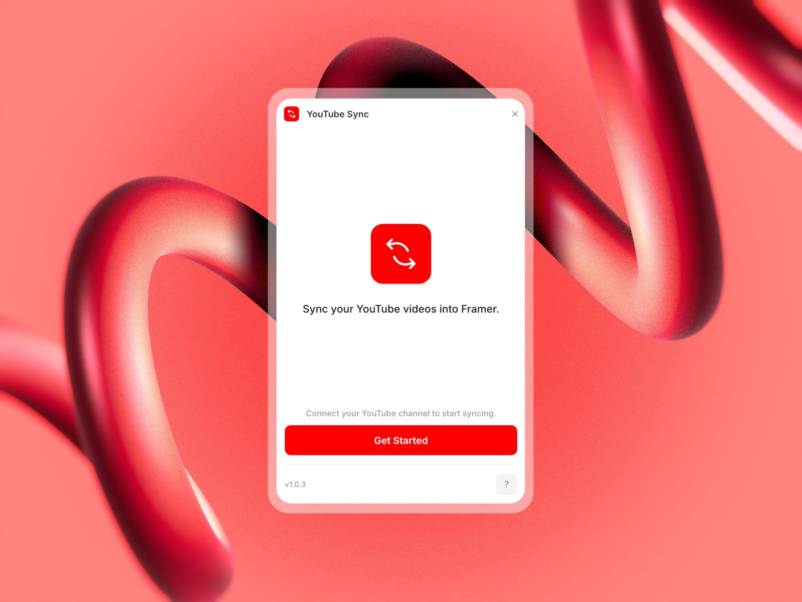 Thumbnail 1 for YouTube Sync, a Framer Marketplace template by Fred Moon.