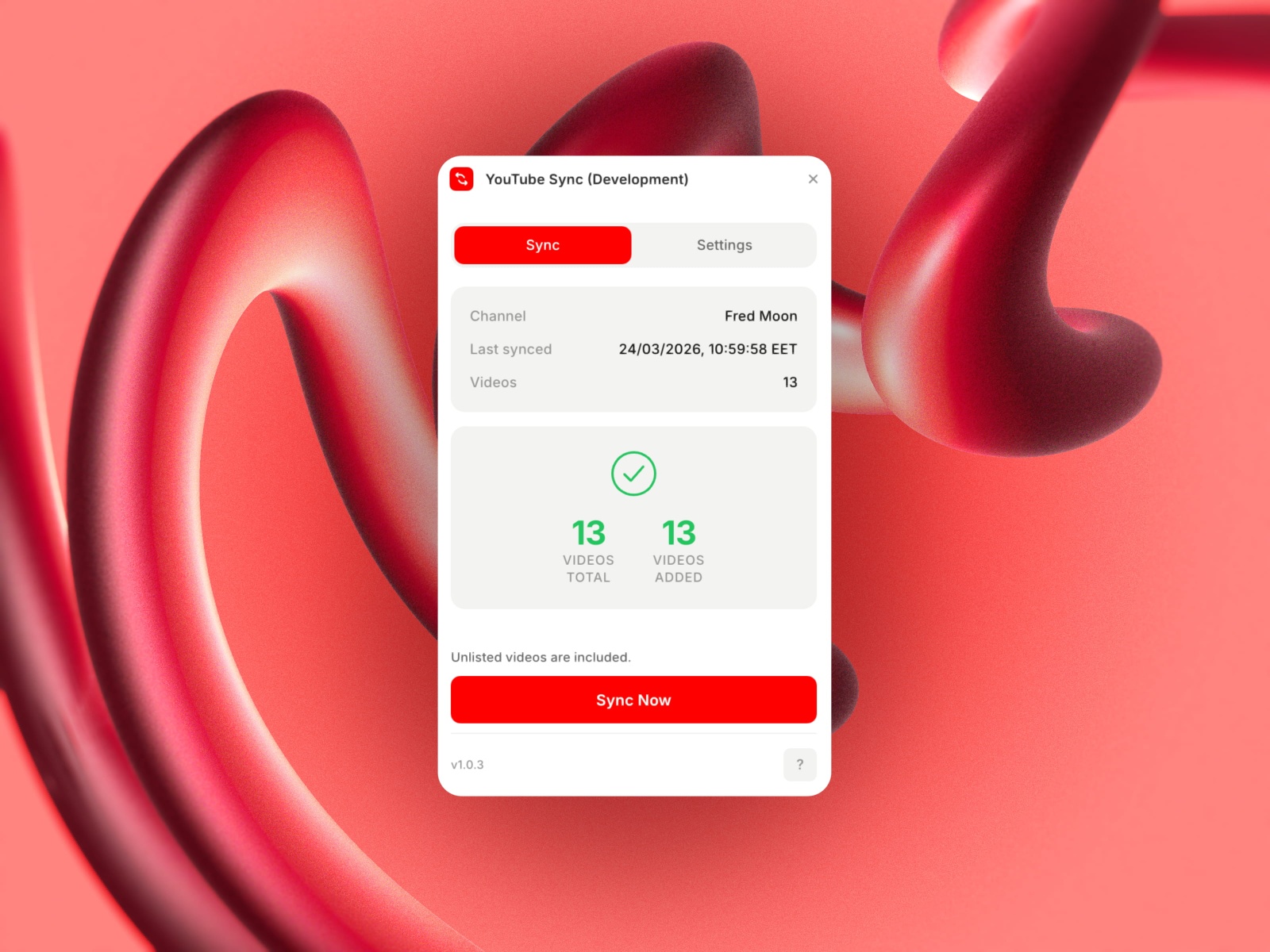 Thumbnail 2 for YouTube Sync, a Framer Marketplace template by Fred Moon.