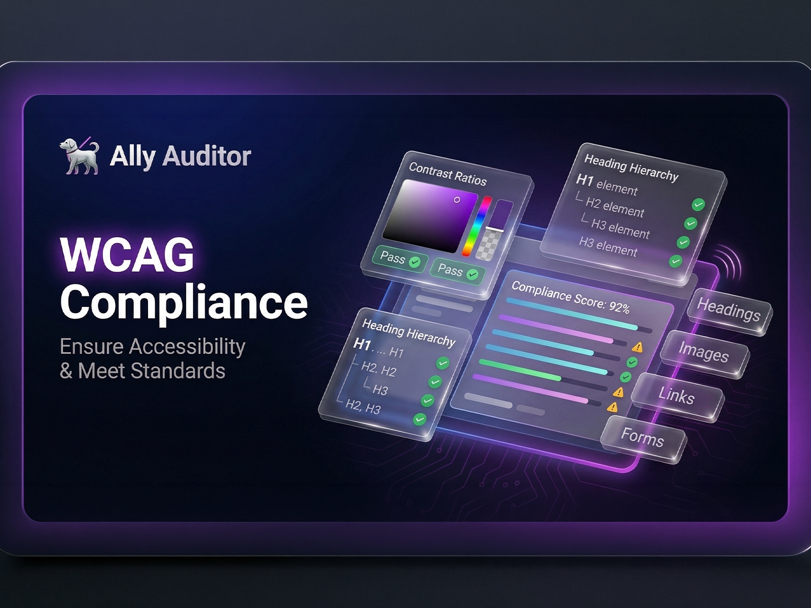Screenshot 2 for Ally Auditor, a Framer Marketplace plugin by Jing Jimmy.