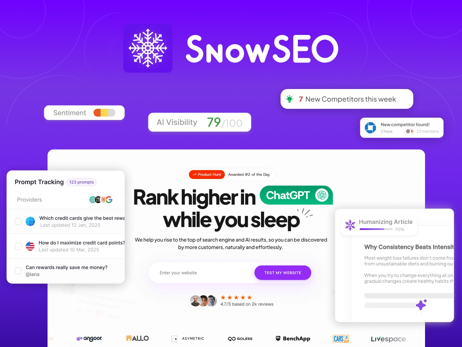 Thumbnail 1 for SnowSEO, a Framer Marketplace template by Kapybara HQ.